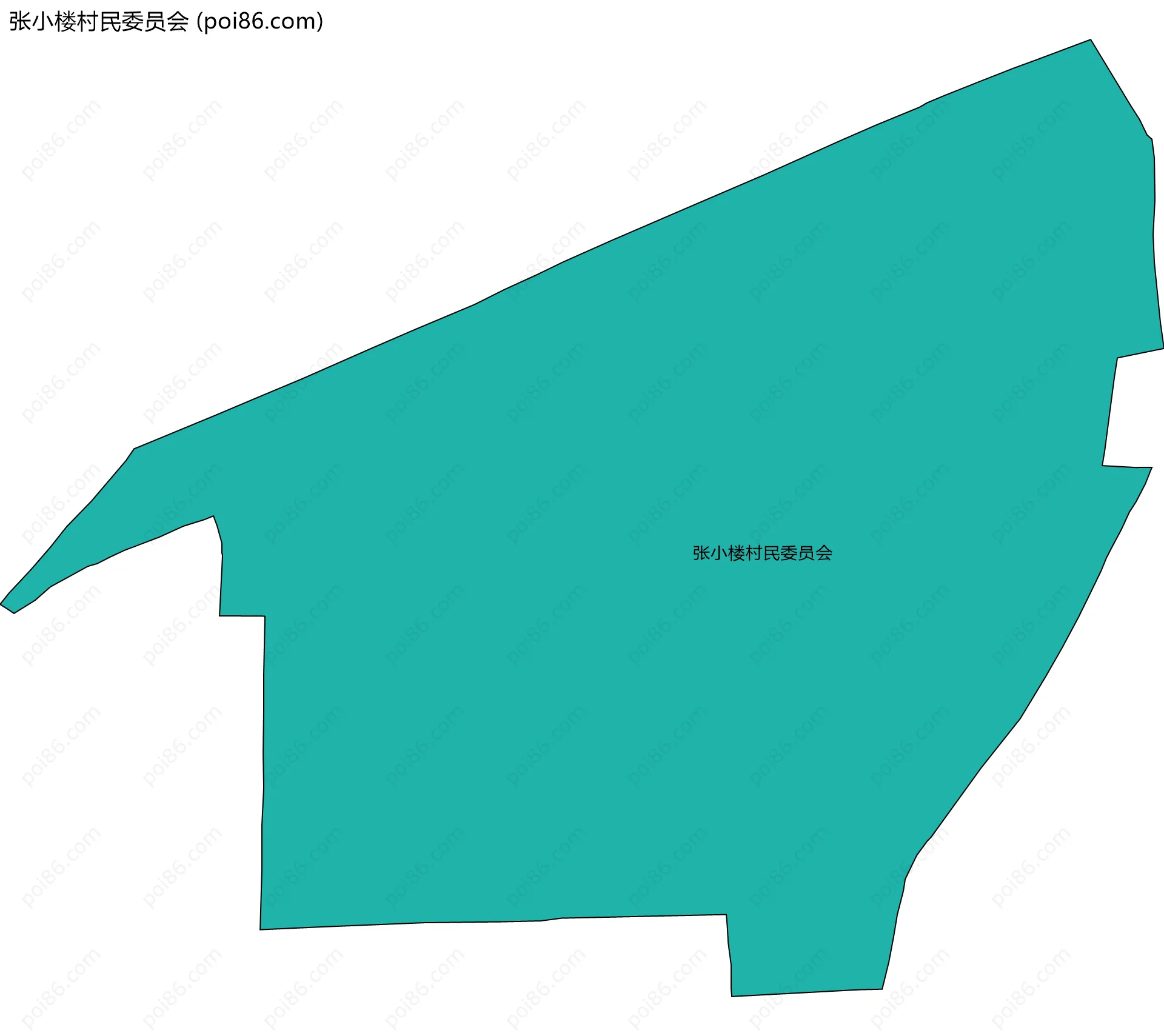张小楼村民委员会边界地图