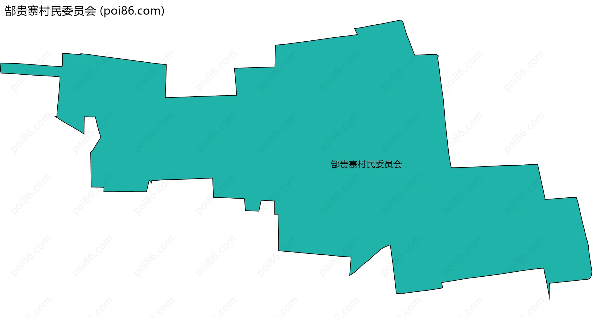 郜贵寨村民委员会边界地图