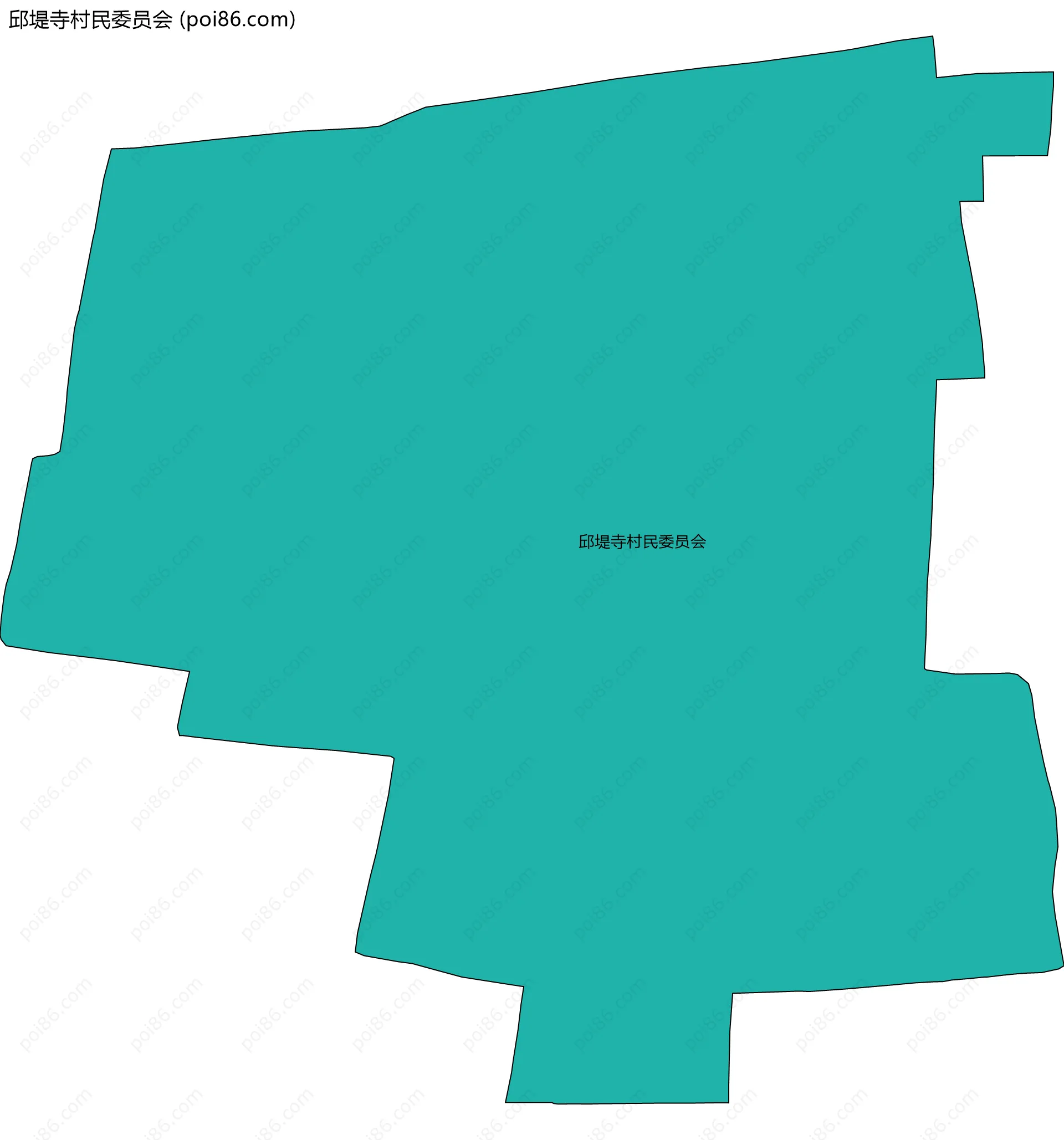 邱堤寺村民委员会边界地图