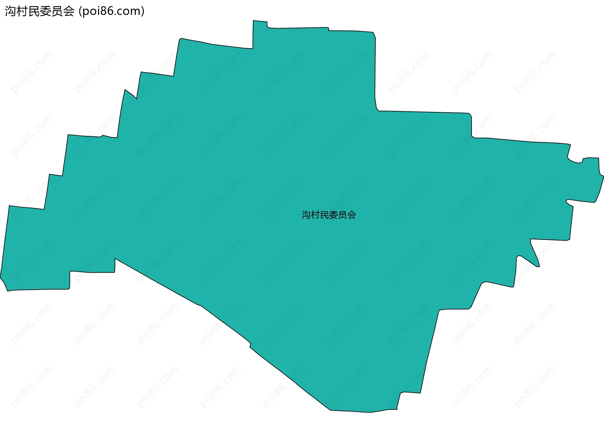 沟村民委员会边界地图