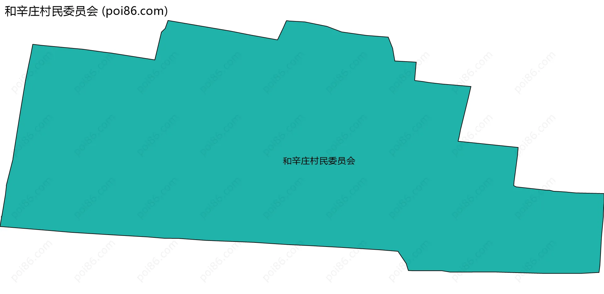 和辛庄村民委员会边界地图
