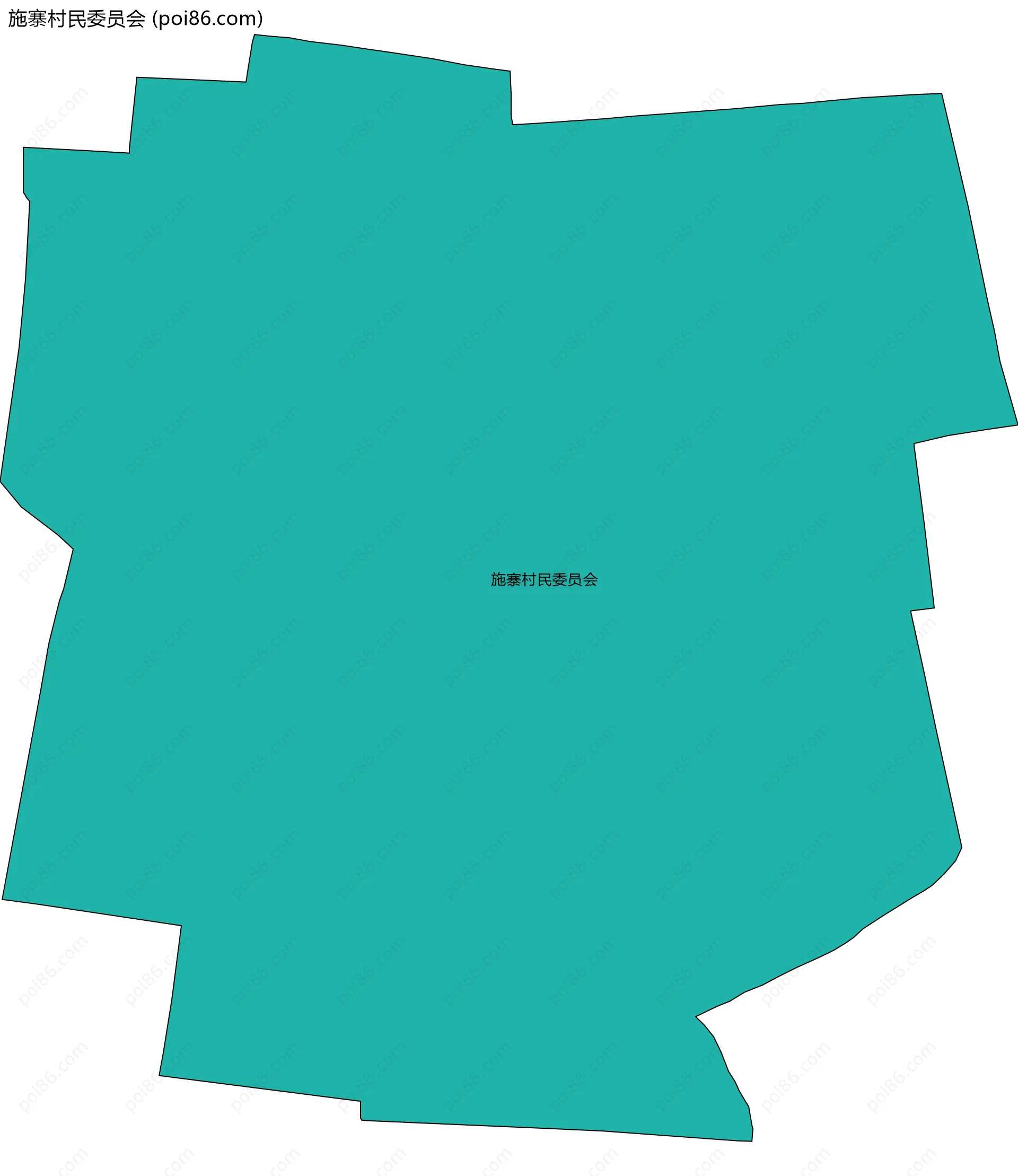 施寨村民委员会边界地图
