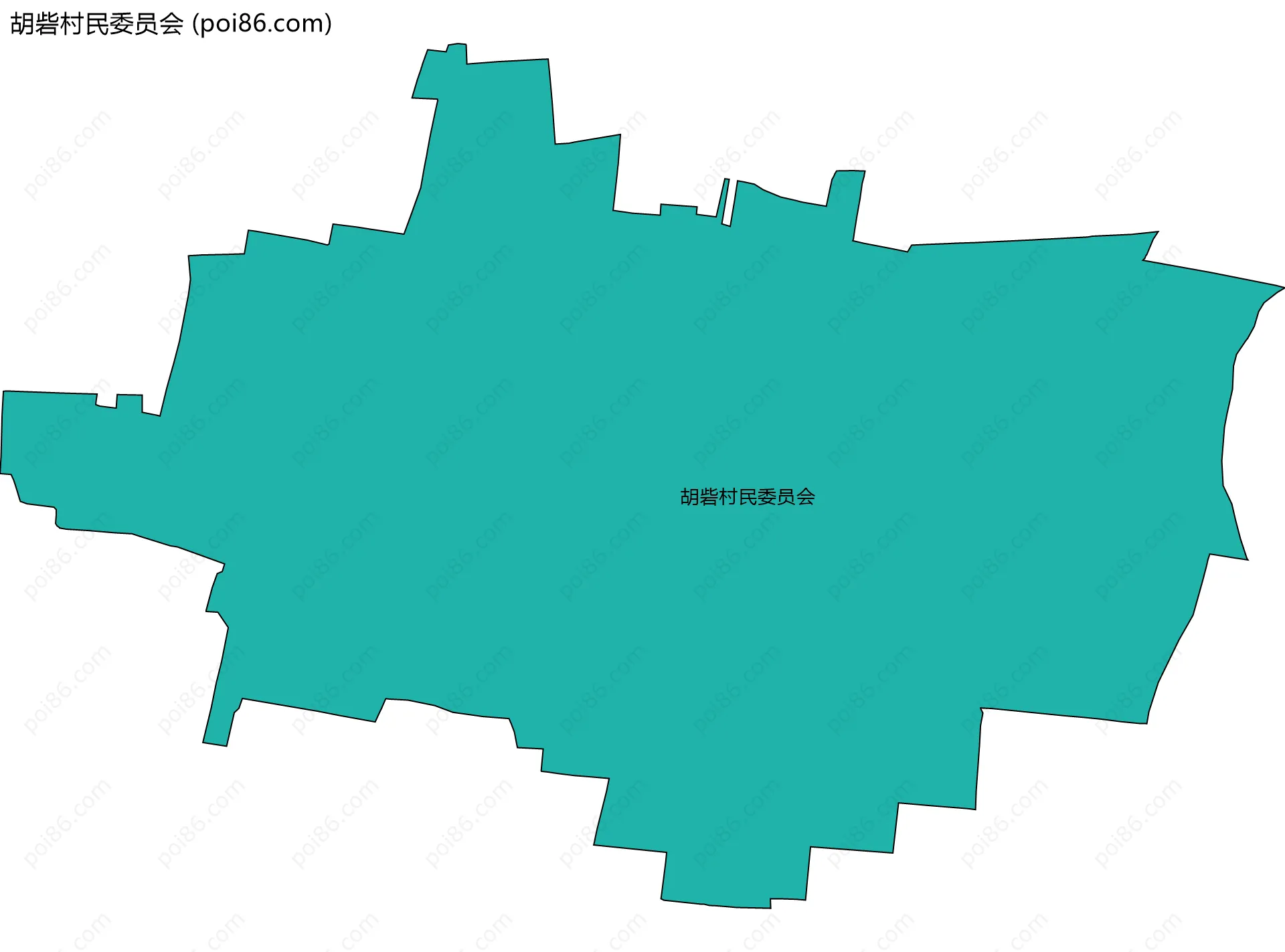 胡砦村民委员会边界地图