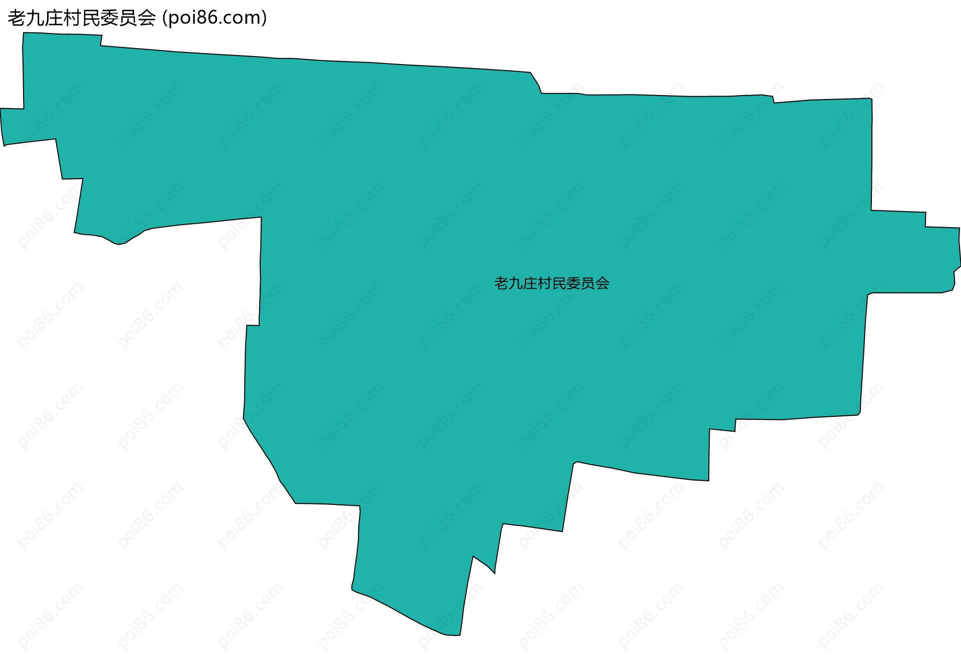 老九庄村民委员会边界地图
