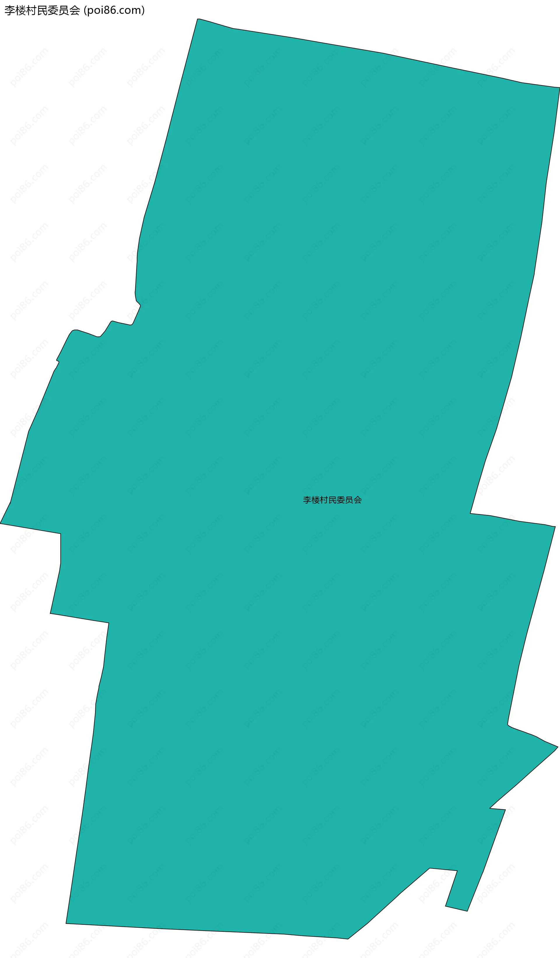 李楼村民委员会边界地图