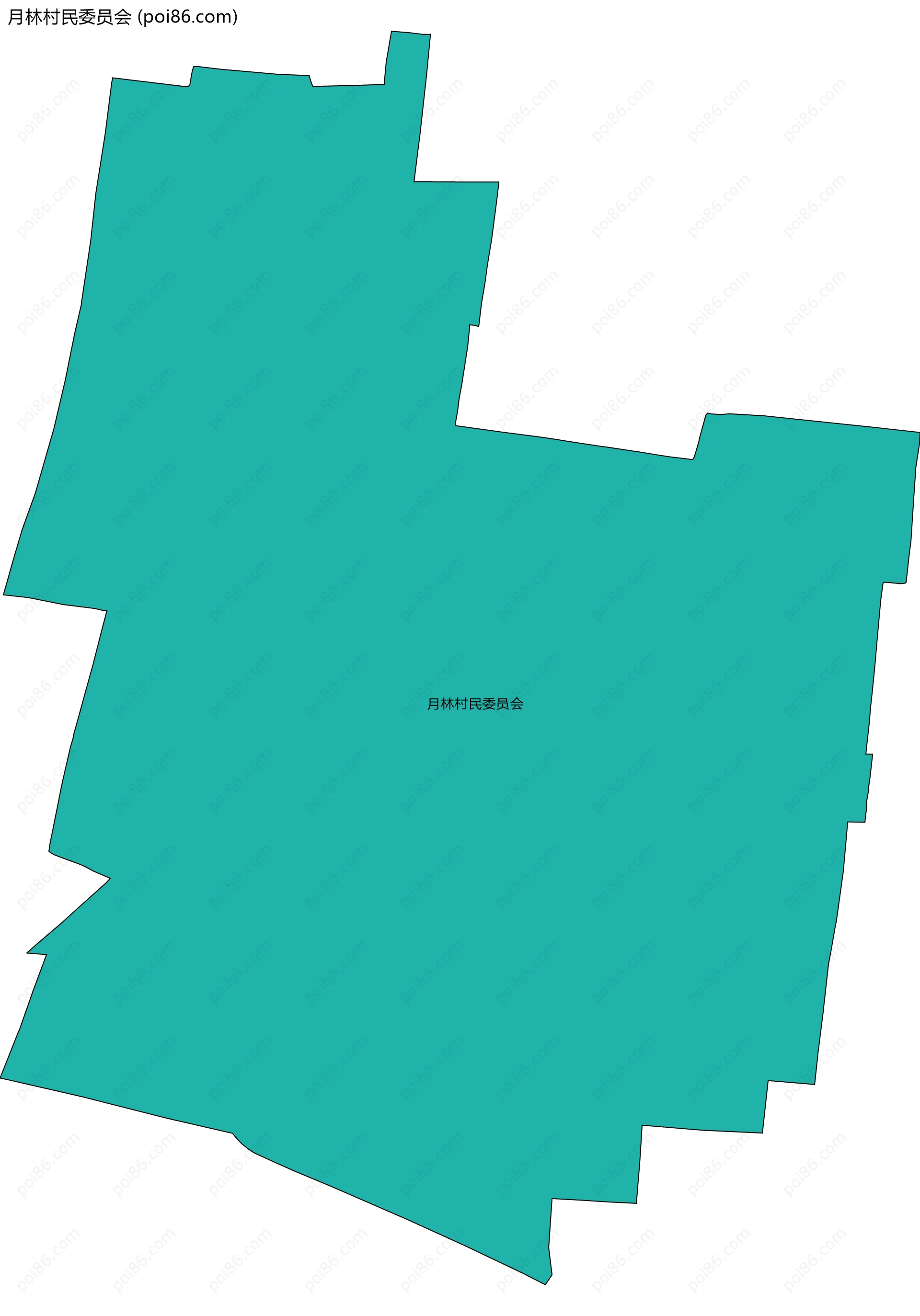 月林村民委员会边界地图