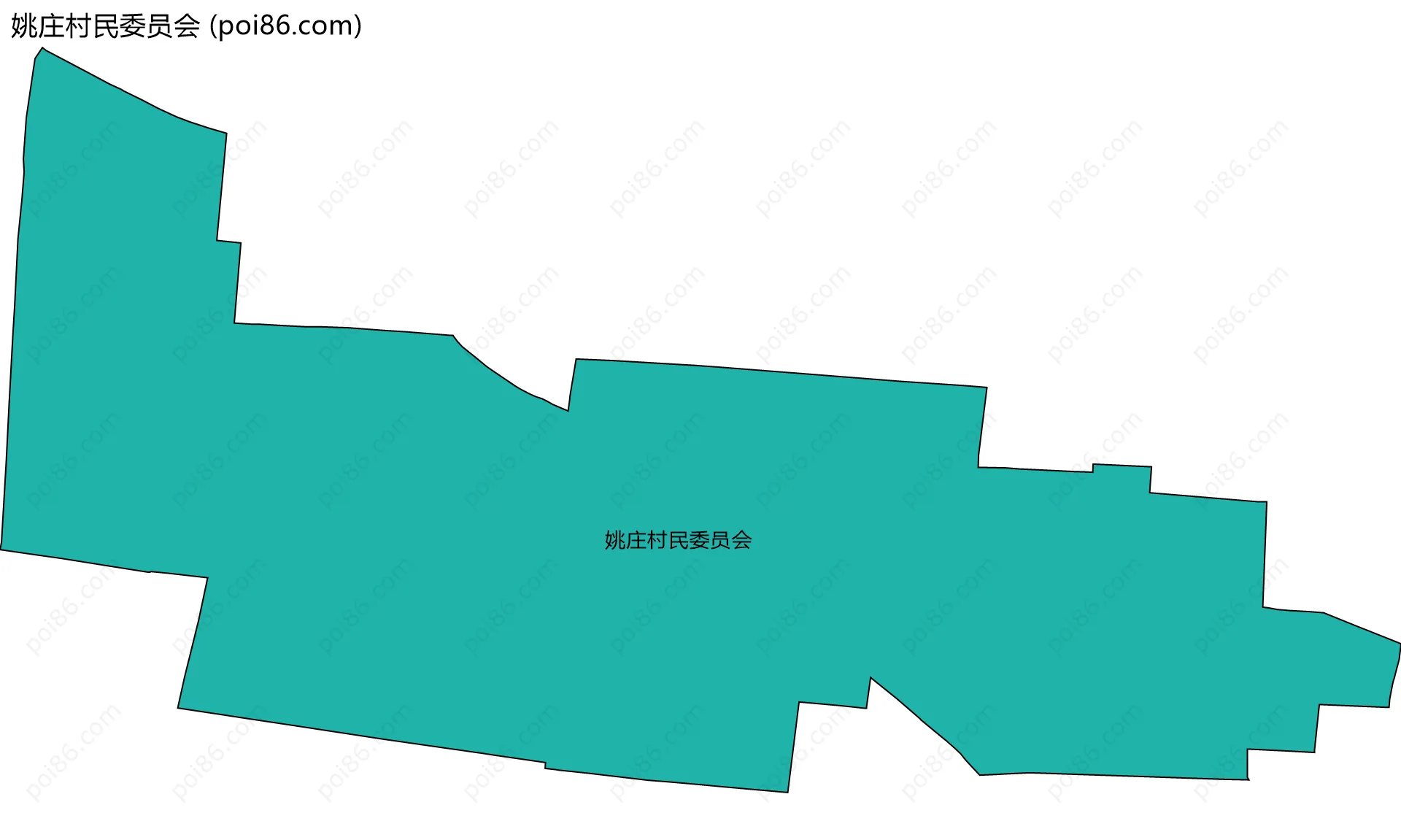 姚庄村民委员会边界地图