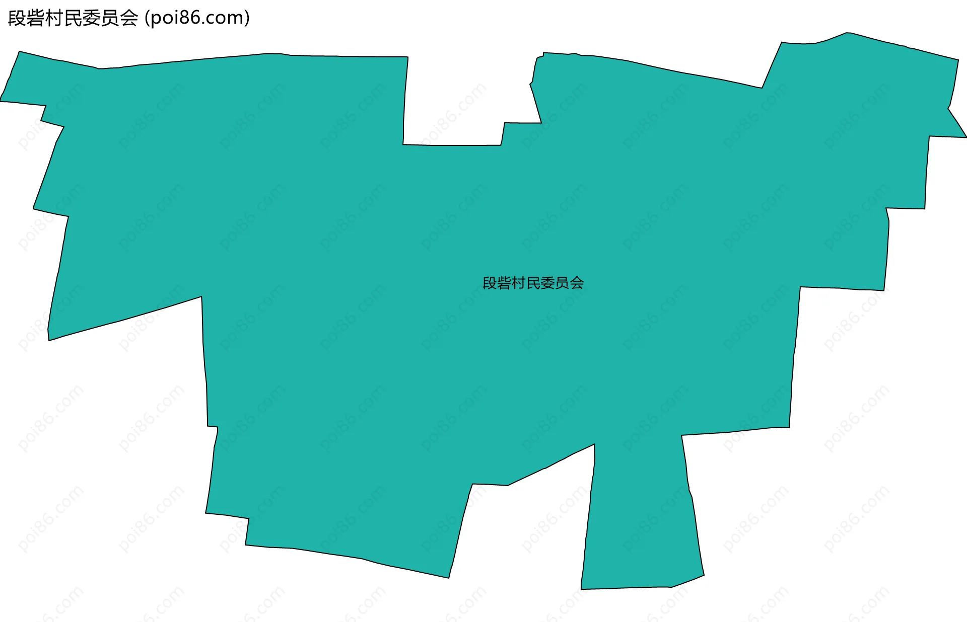 段砦村民委员会边界地图