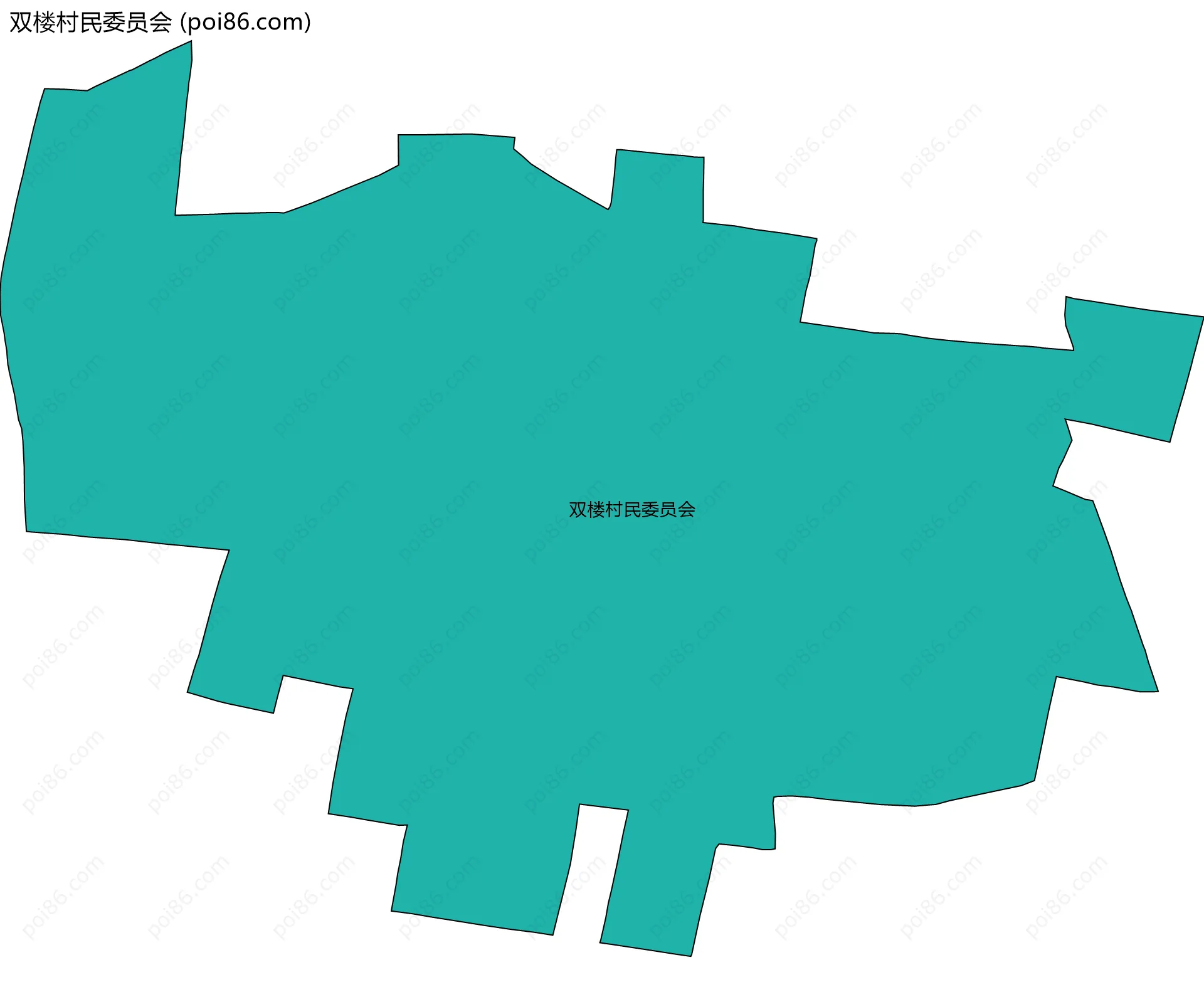 双楼村民委员会边界地图