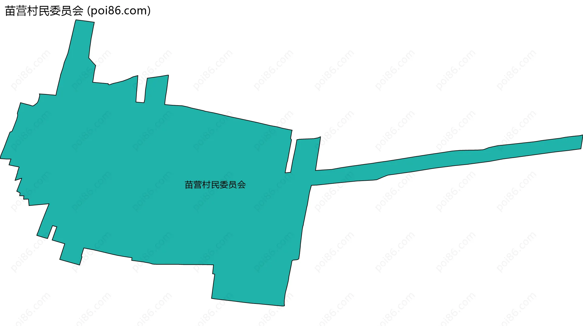 苗营村民委员会边界地图