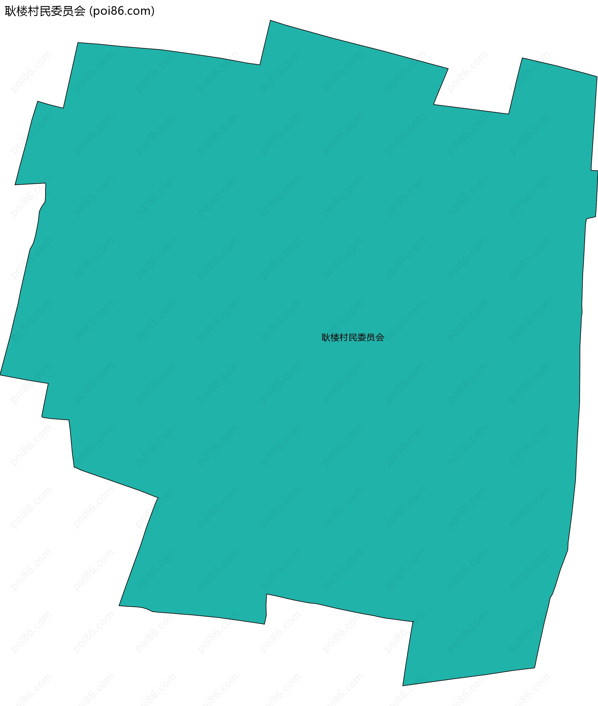 耿楼村民委员会边界地图