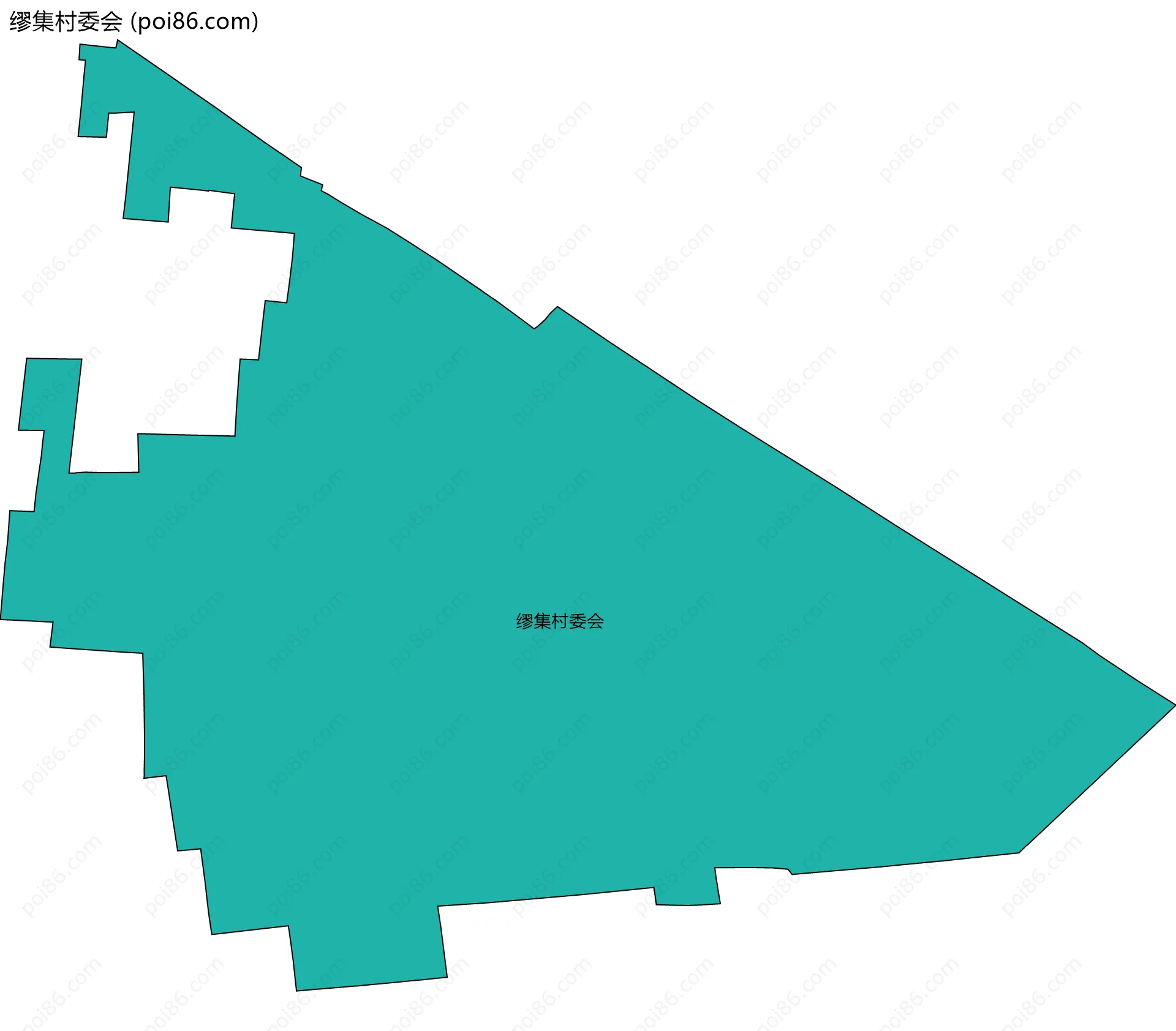 缪集村委会边界地图