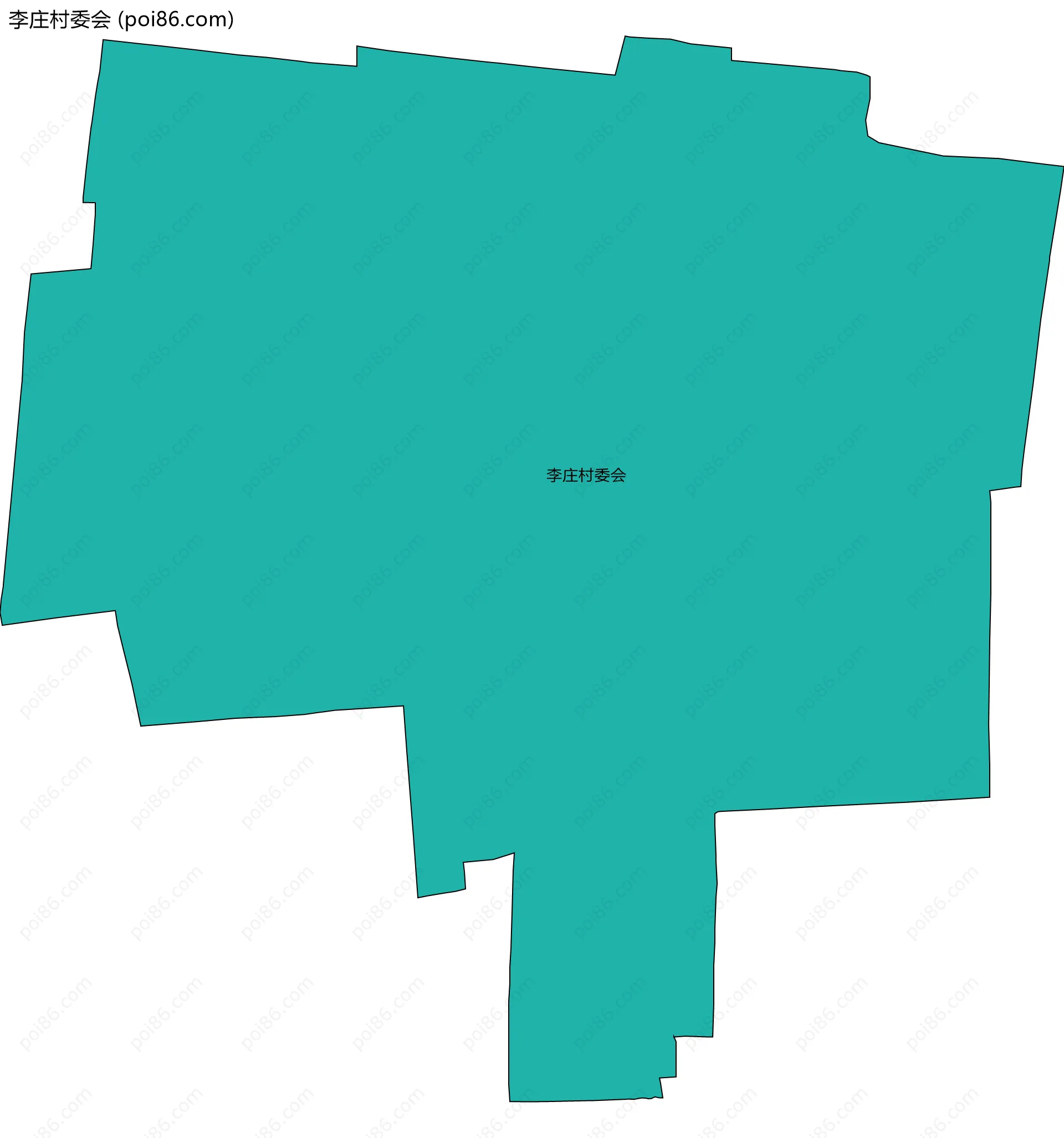 李庄村委会边界地图