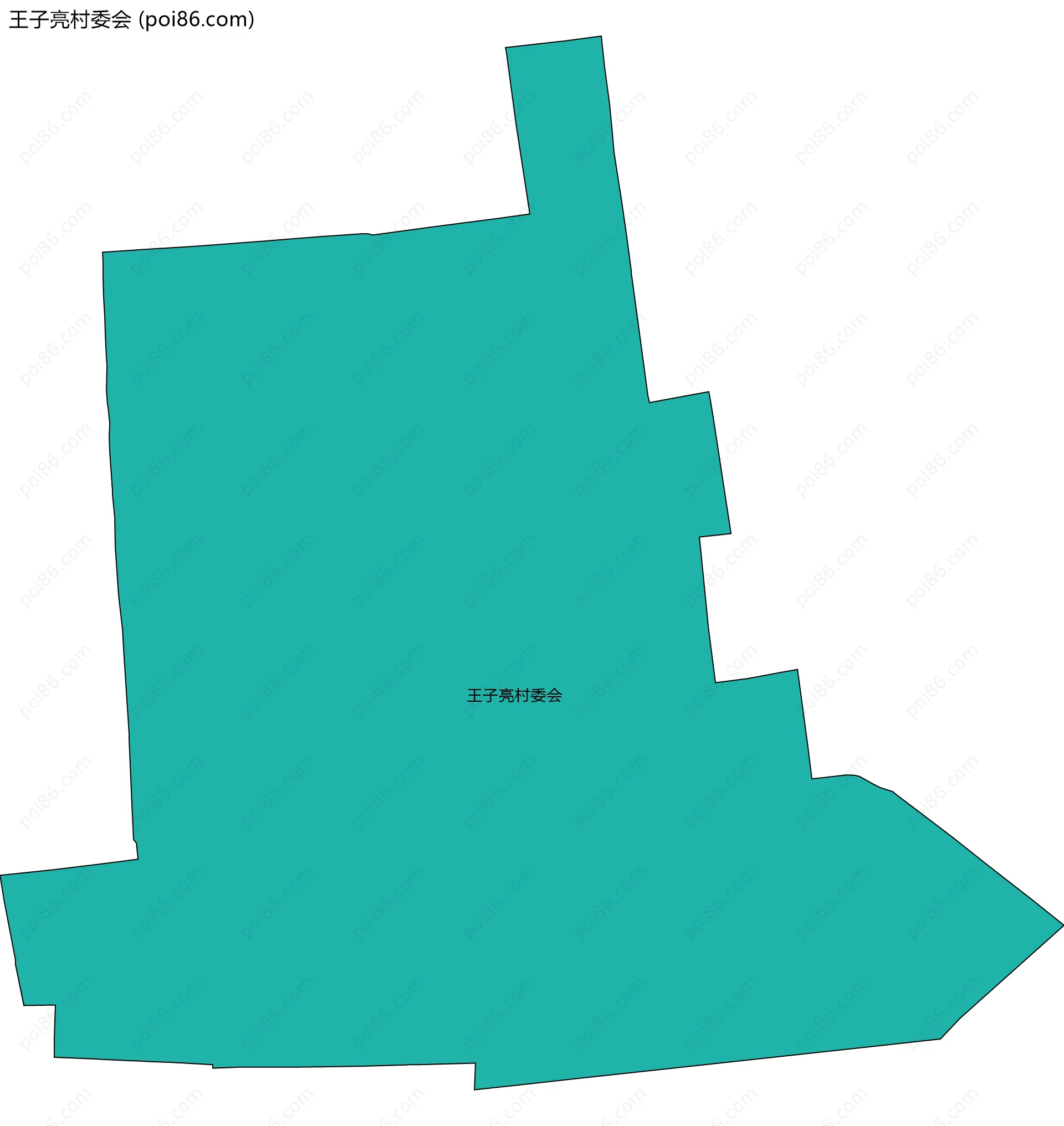 王子亮村委会边界地图