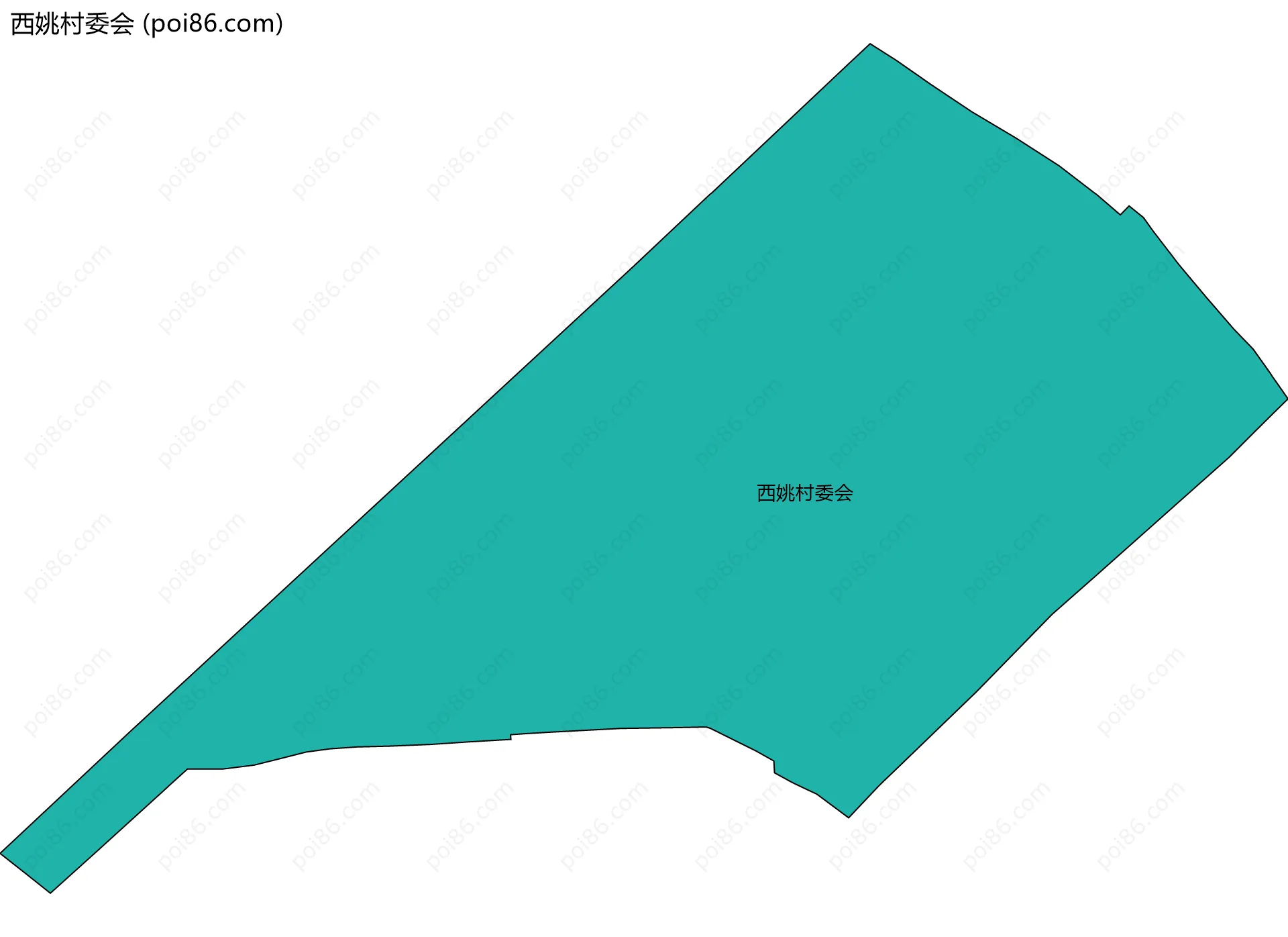 西姚村委会边界地图