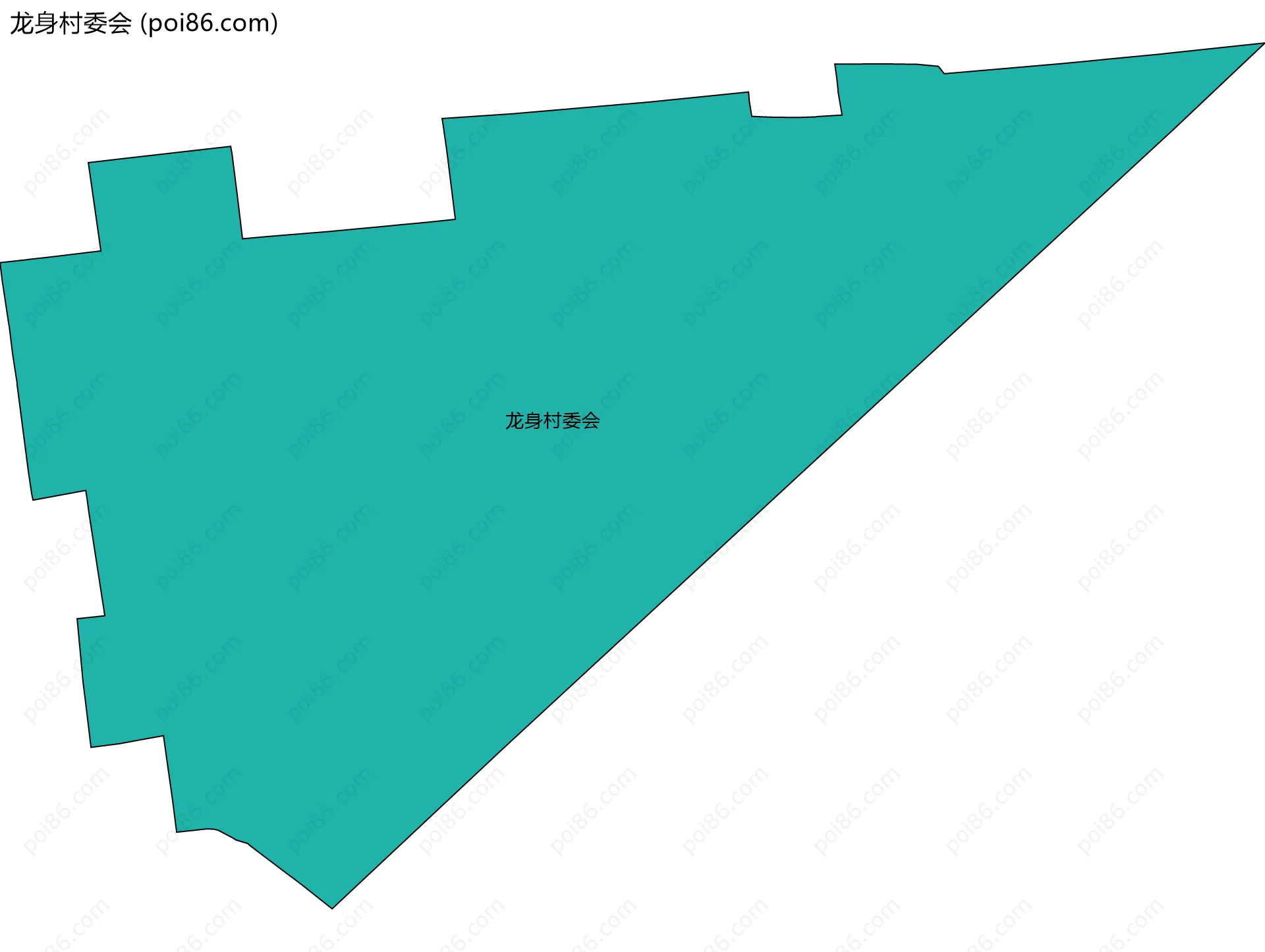龙身村委会边界地图