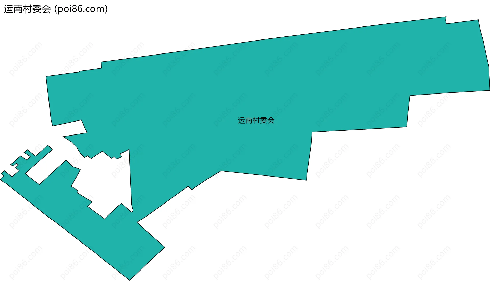 运南村委会边界地图