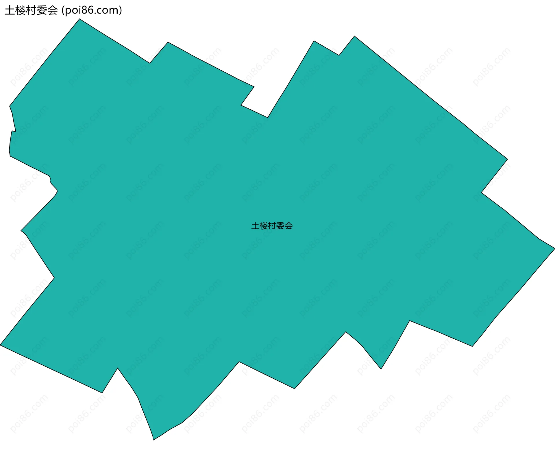 土楼村委会边界地图