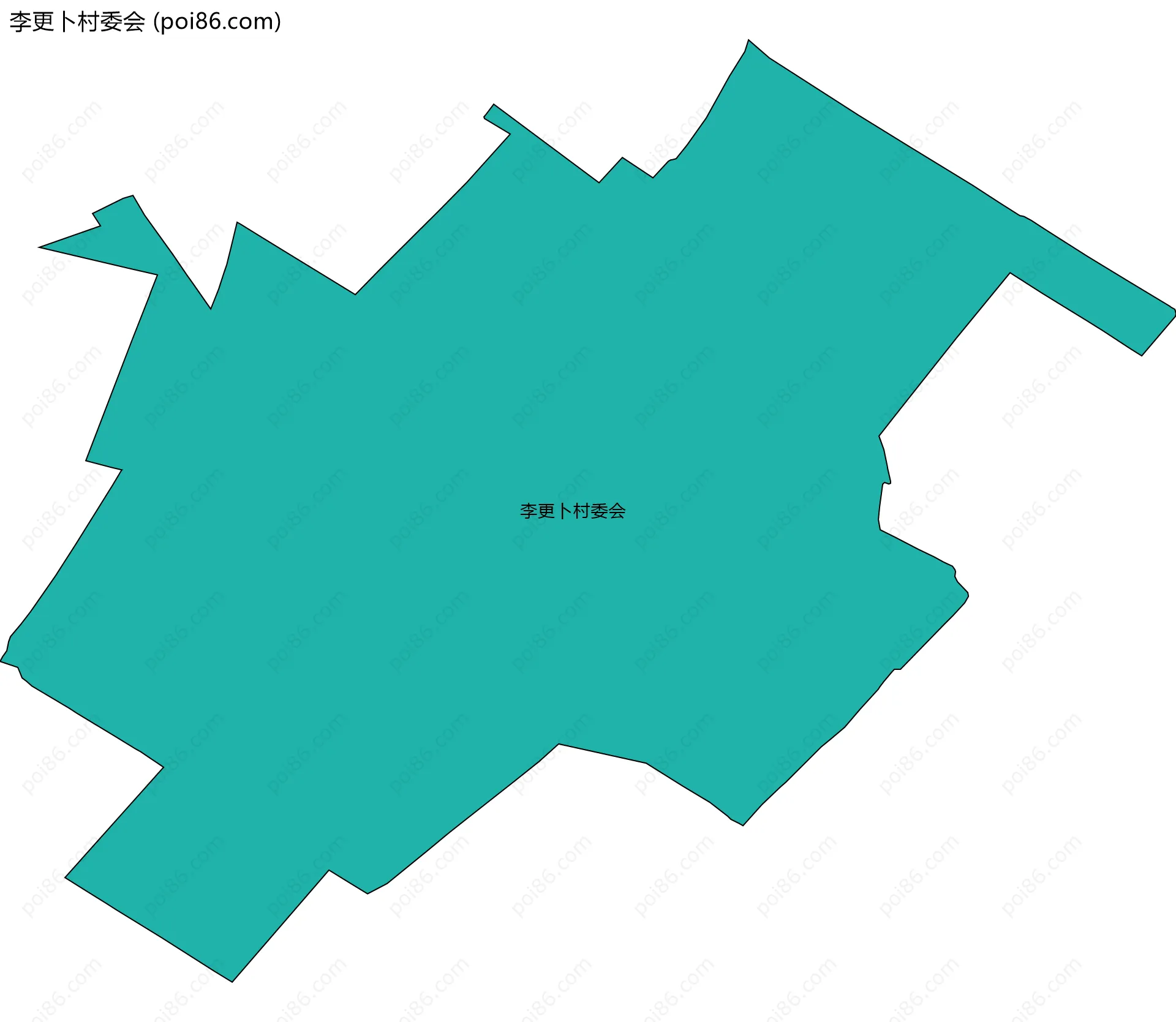李更卜村委会边界地图