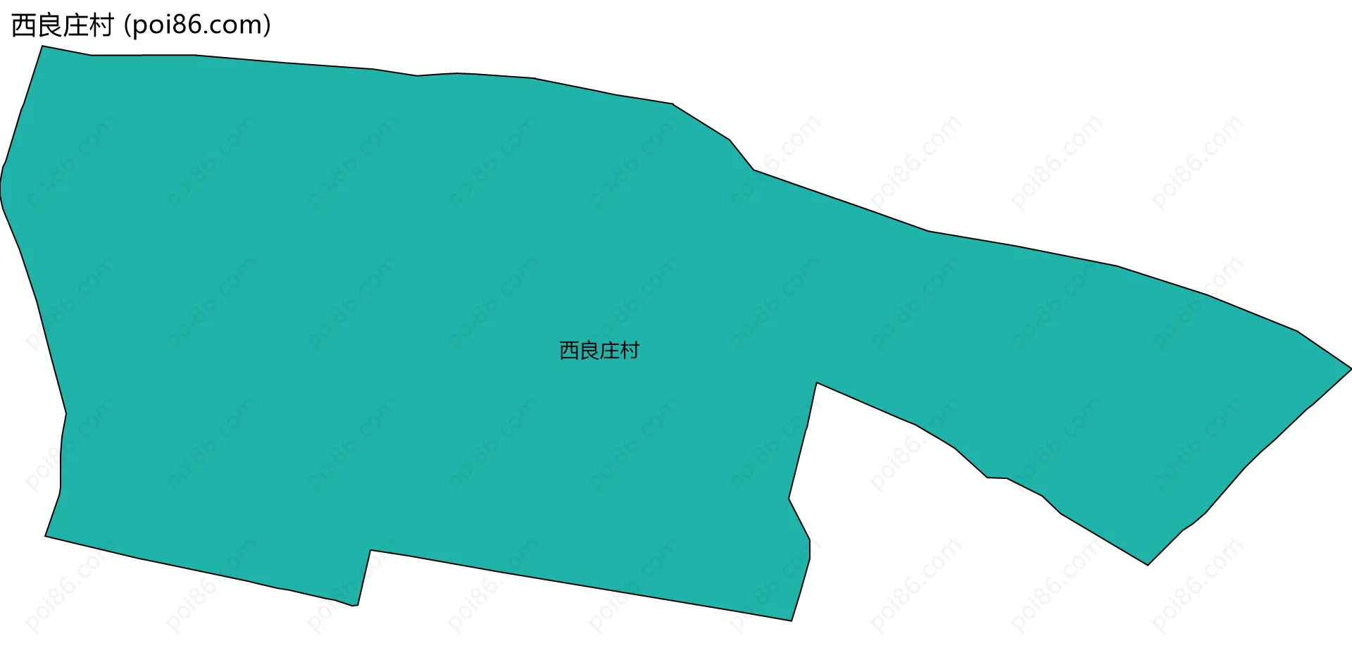 西良庄村边界地图