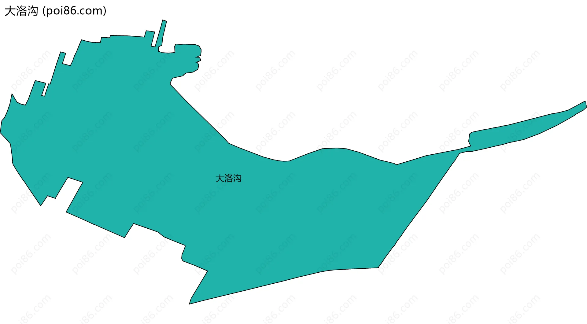 大洛沟边界地图