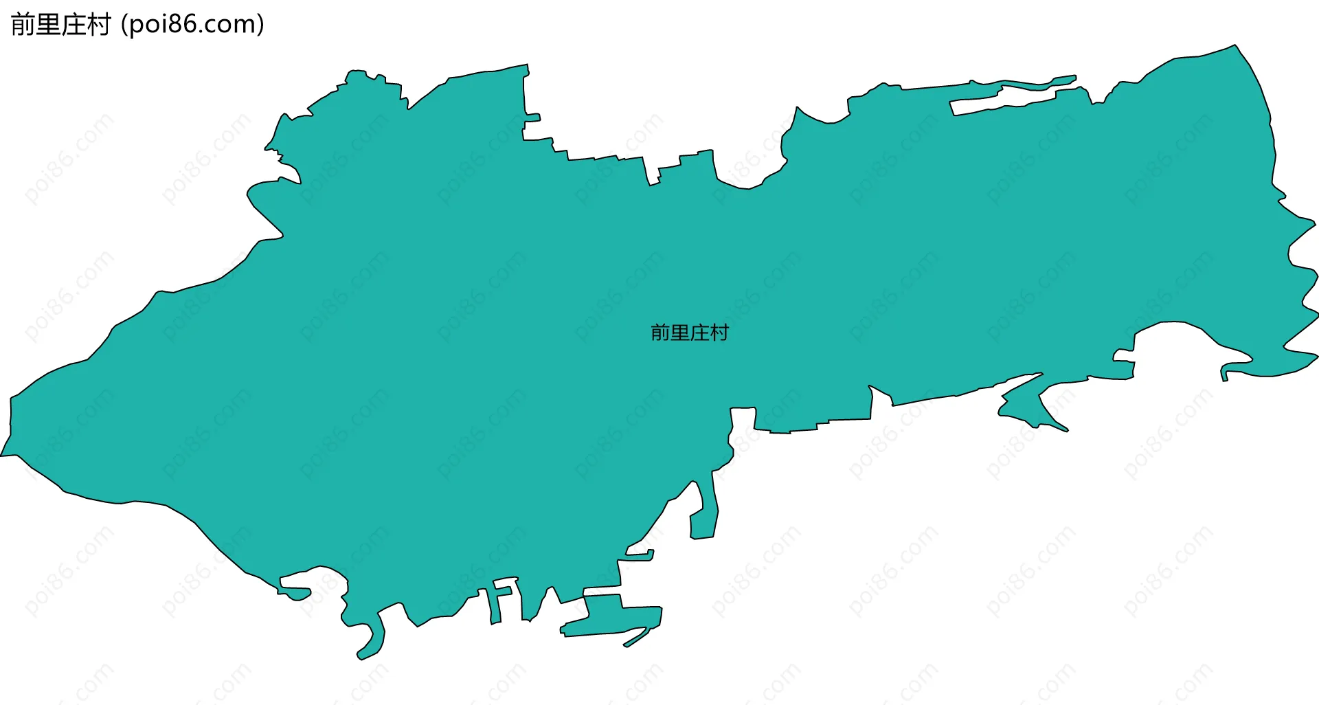 前里庄村边界地图