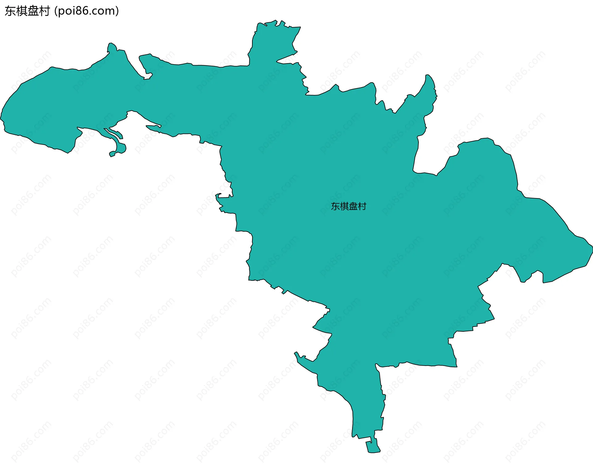 东棋盘村边界地图