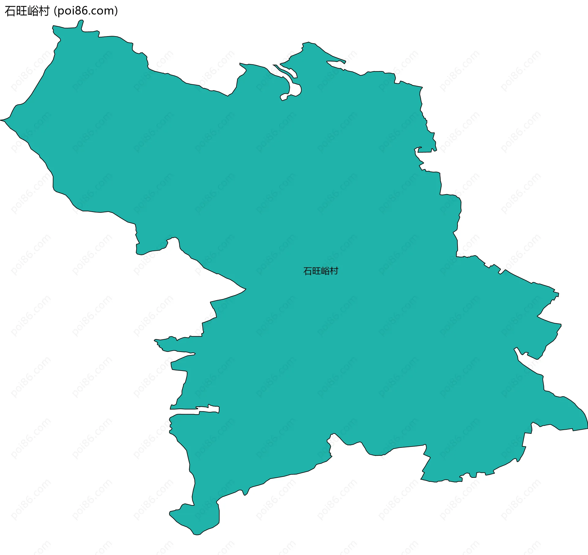 石旺峪村边界地图