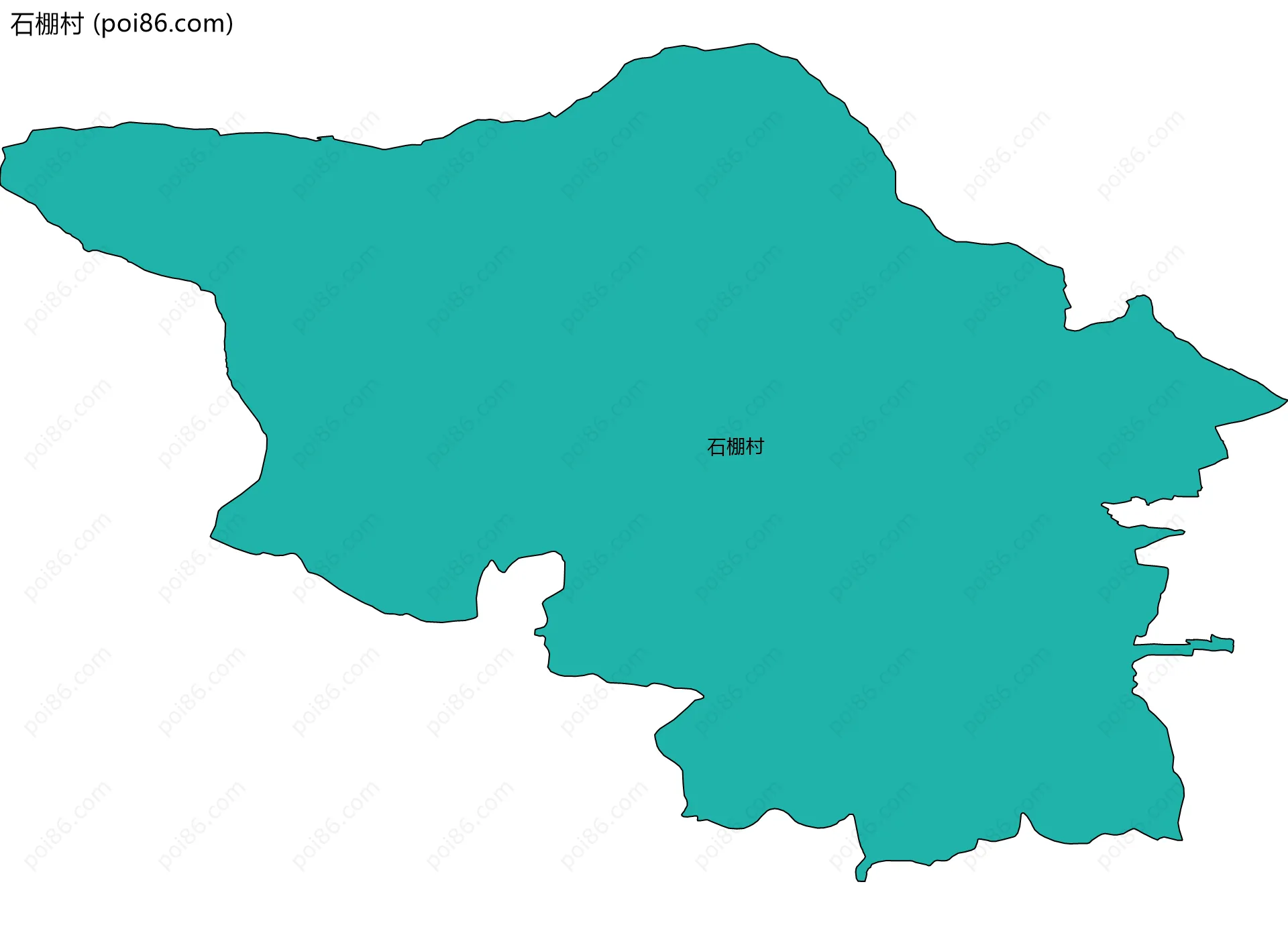 石棚村边界地图