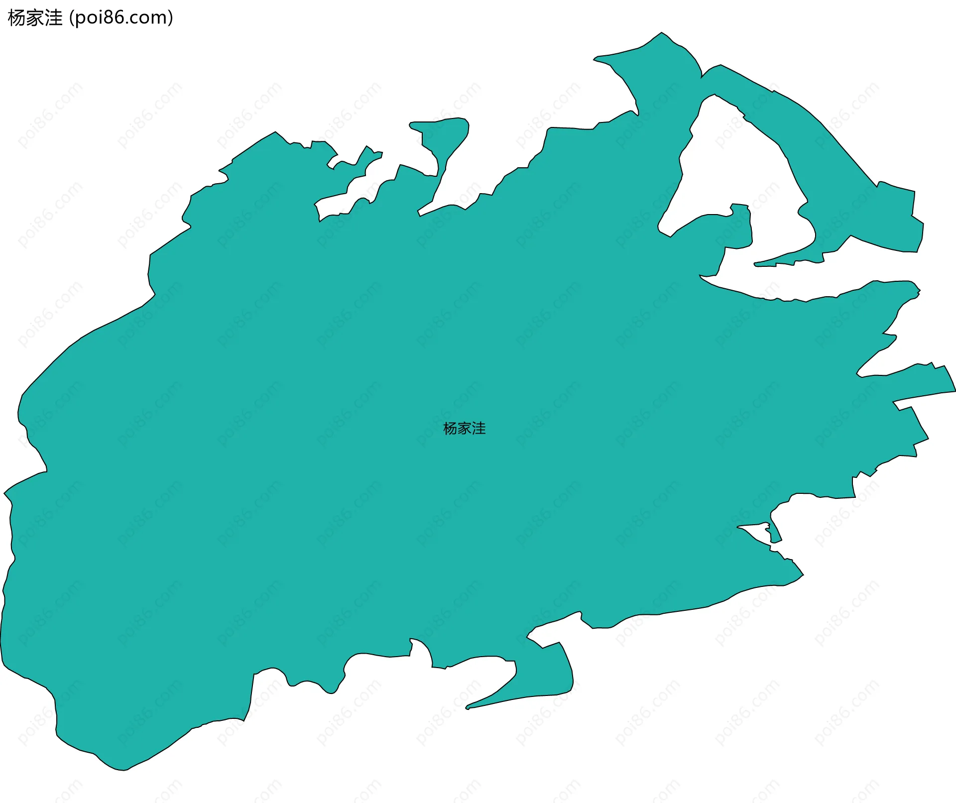 杨家洼边界地图