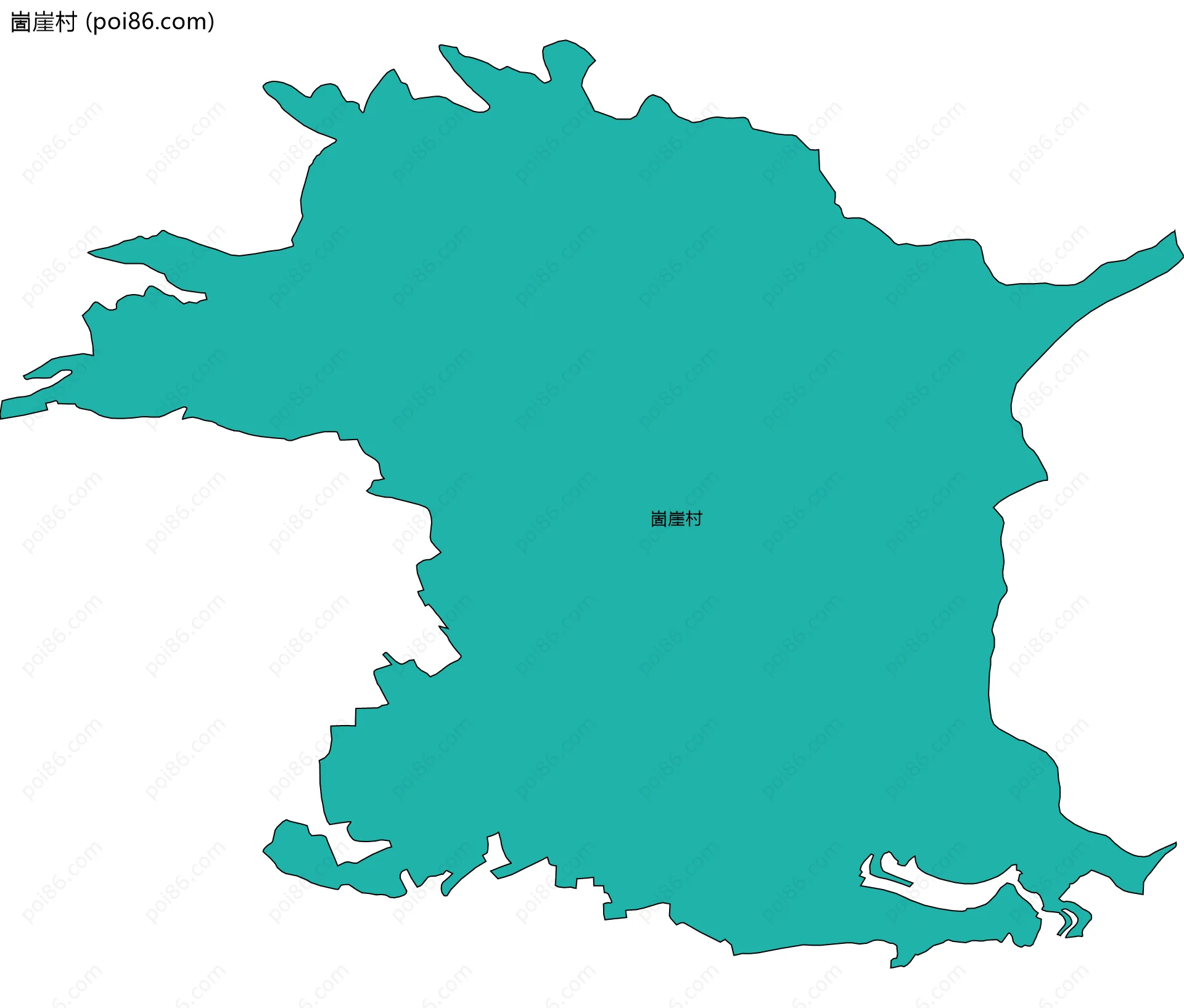 崮崖村边界地图