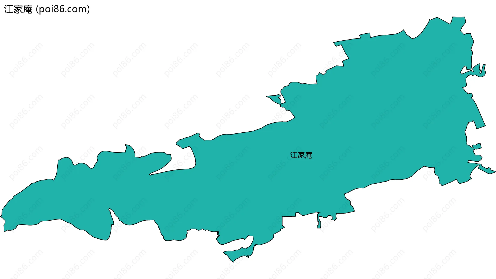 江家庵边界地图