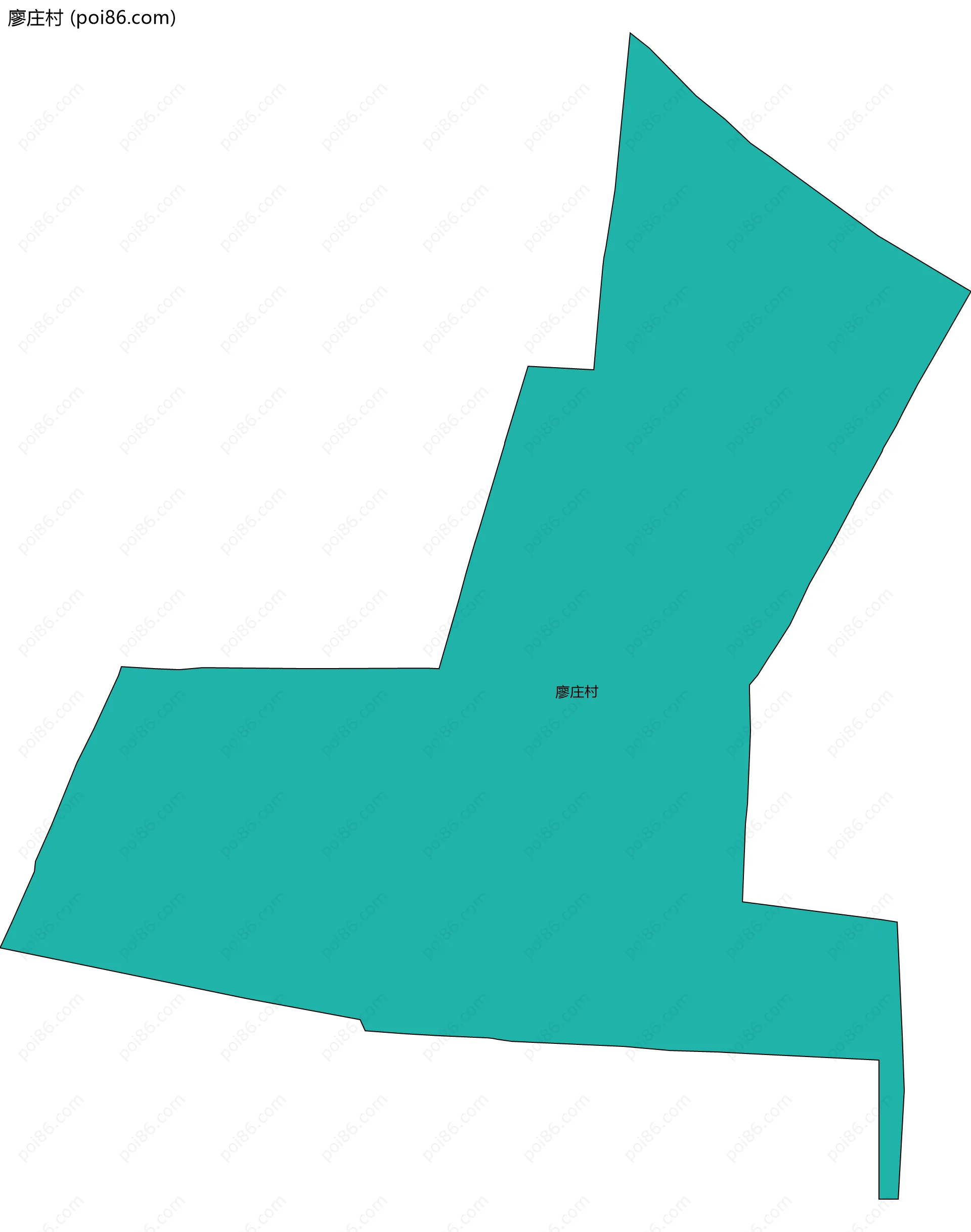 廖庄村边界地图