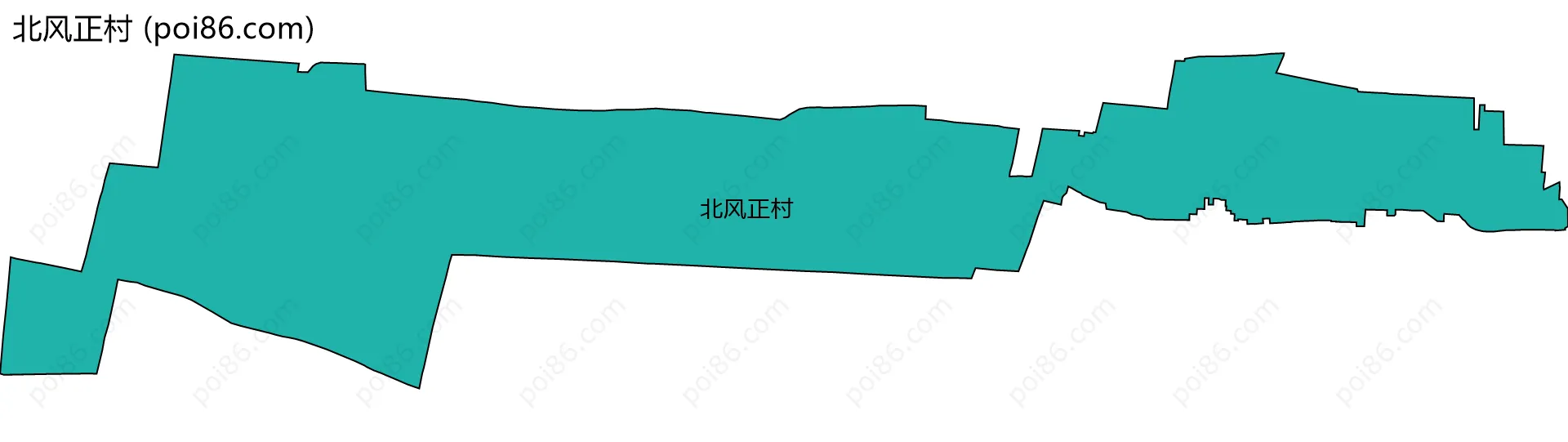 北风正村边界地图