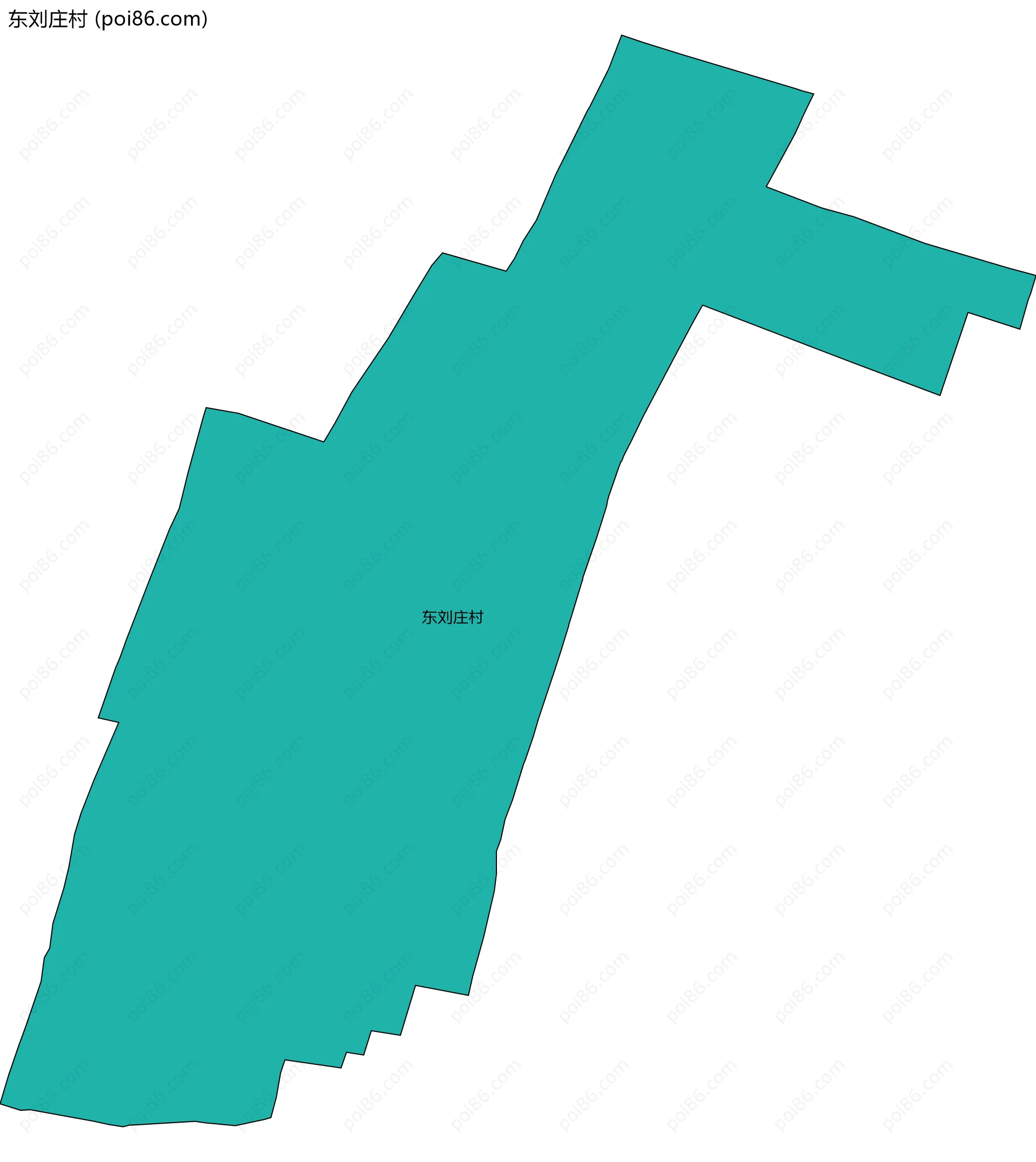 东刘庄村边界地图