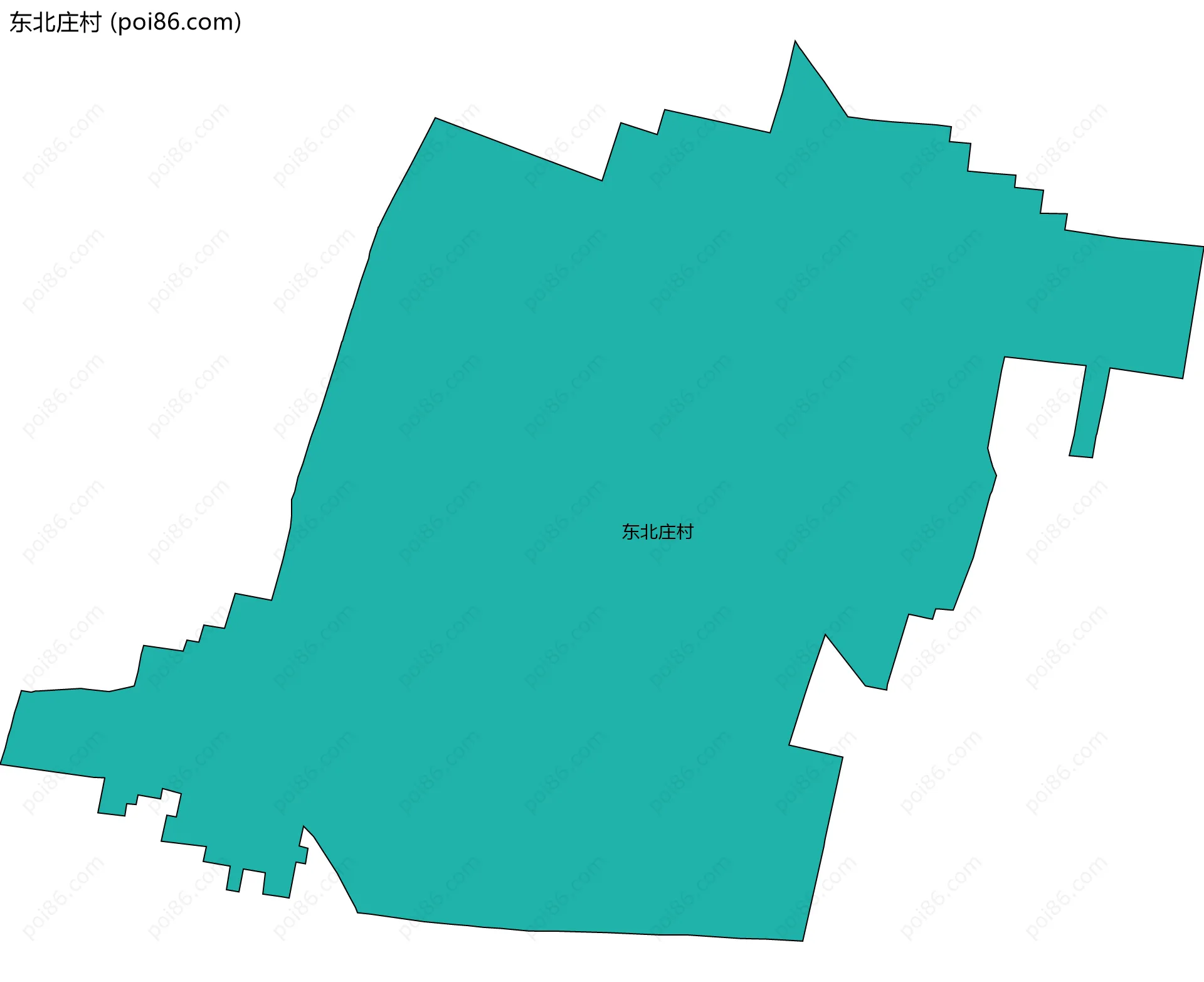 东北庄村边界地图