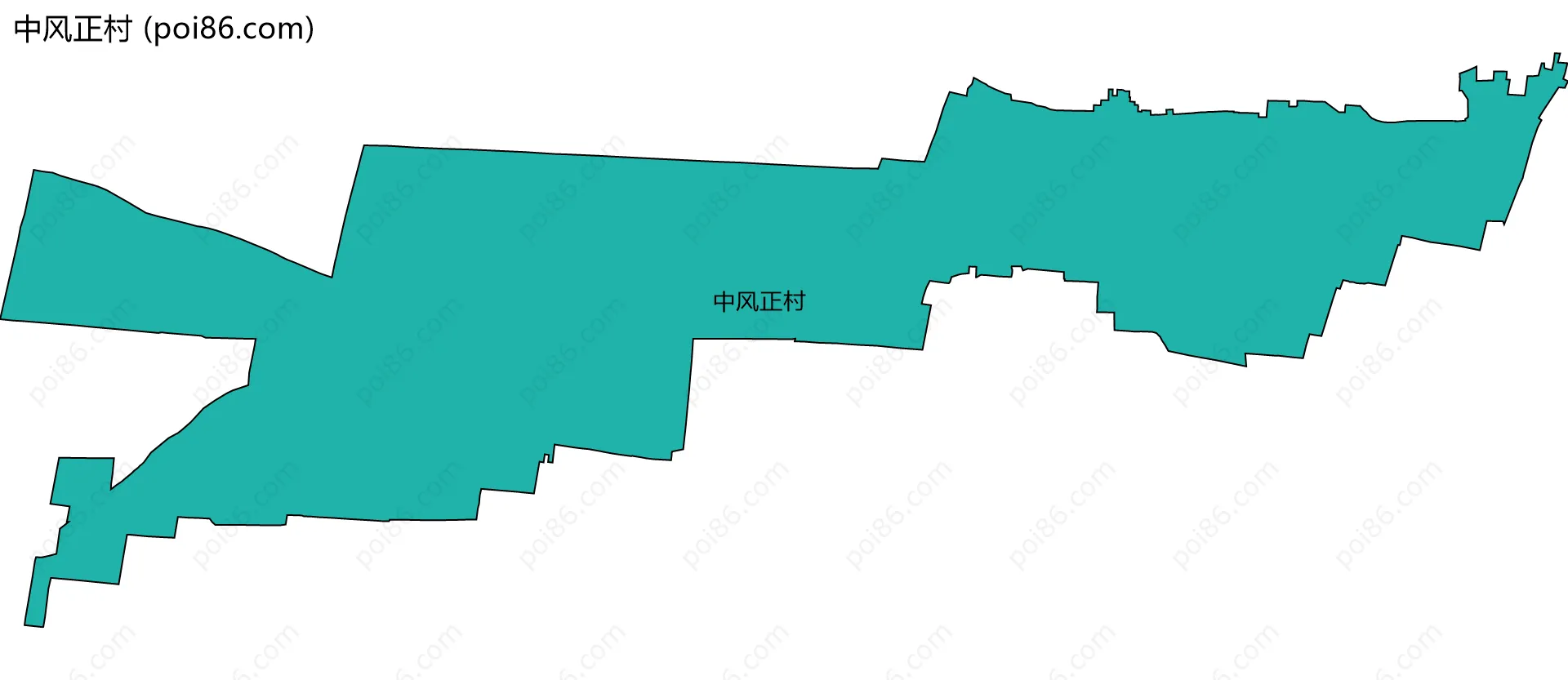 中风正村边界地图