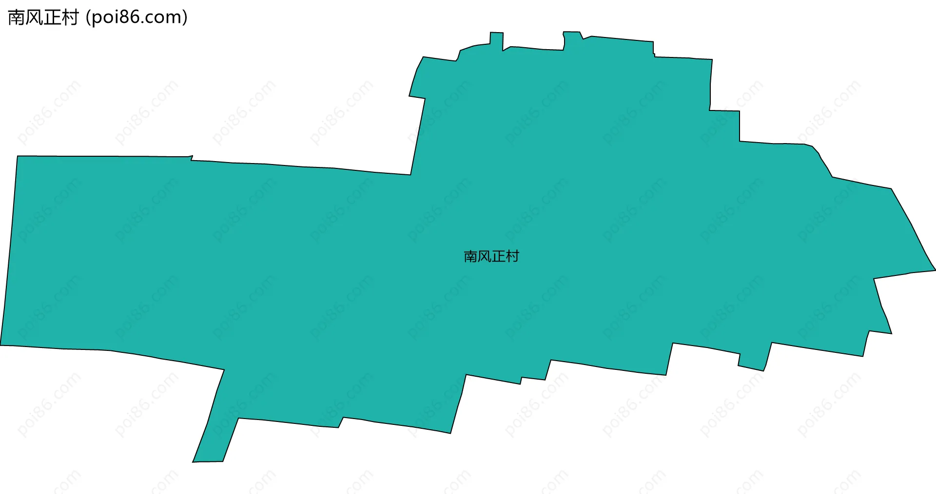 南风正村边界地图