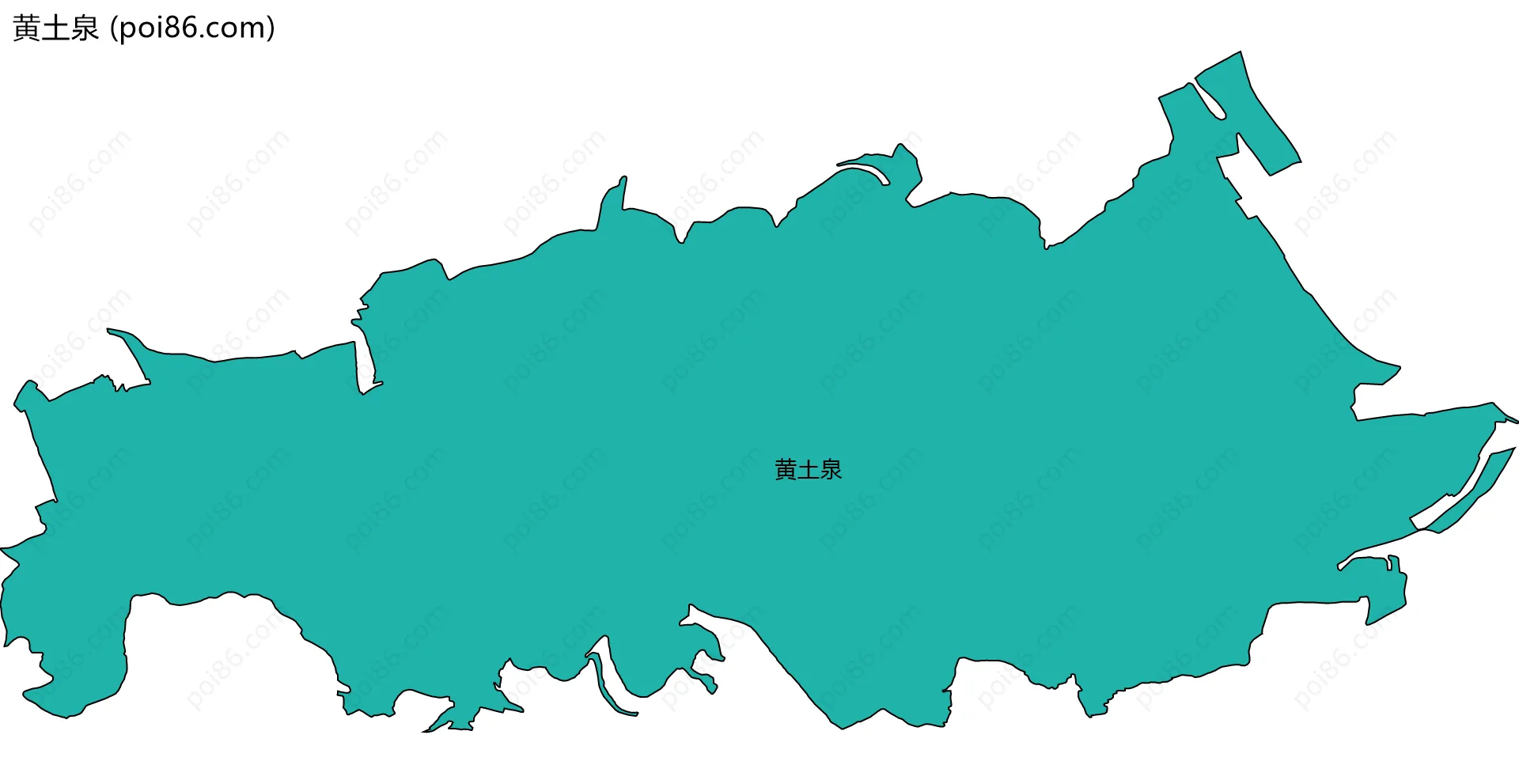 黄土泉边界地图