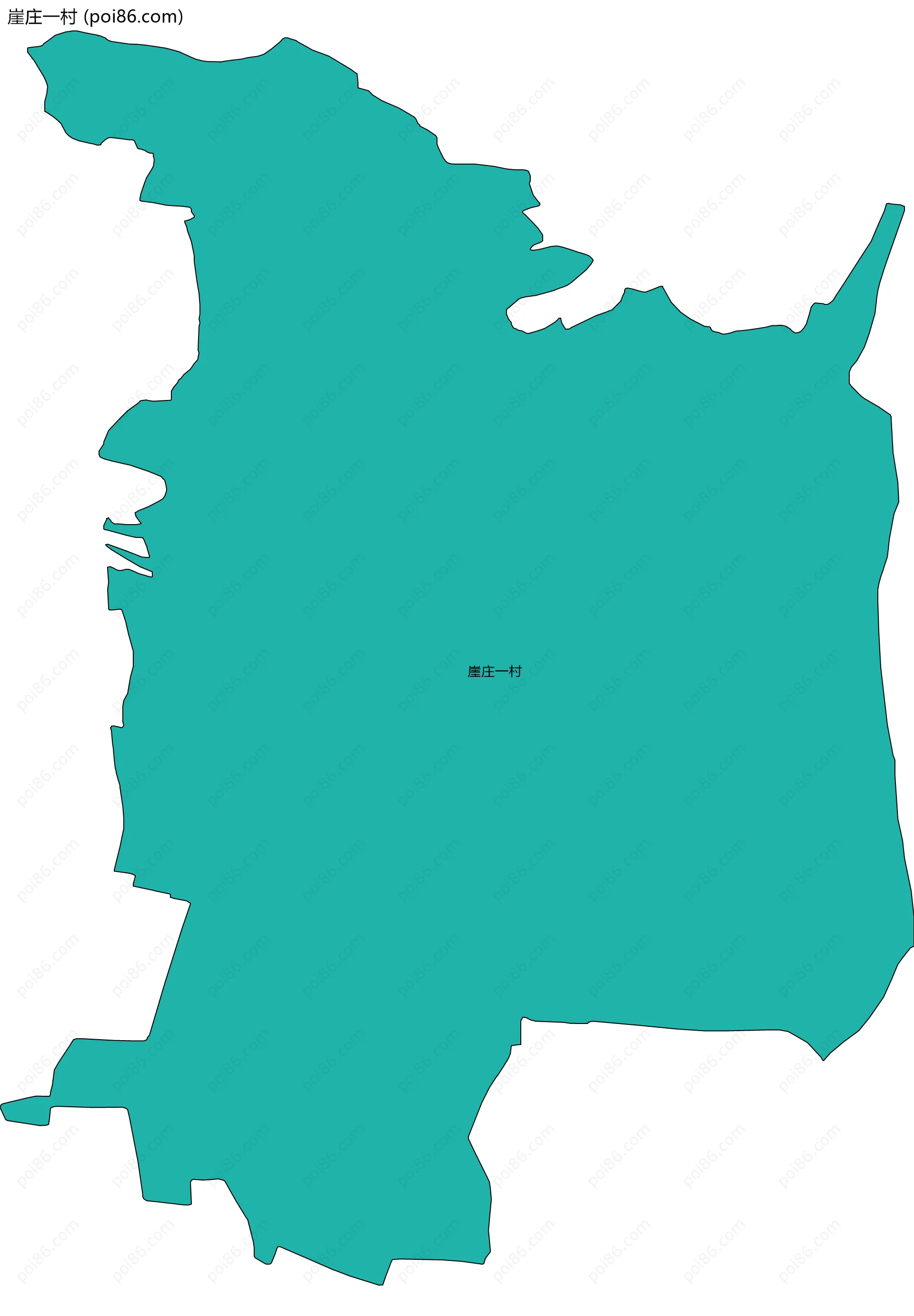 崖庄一村边界地图
