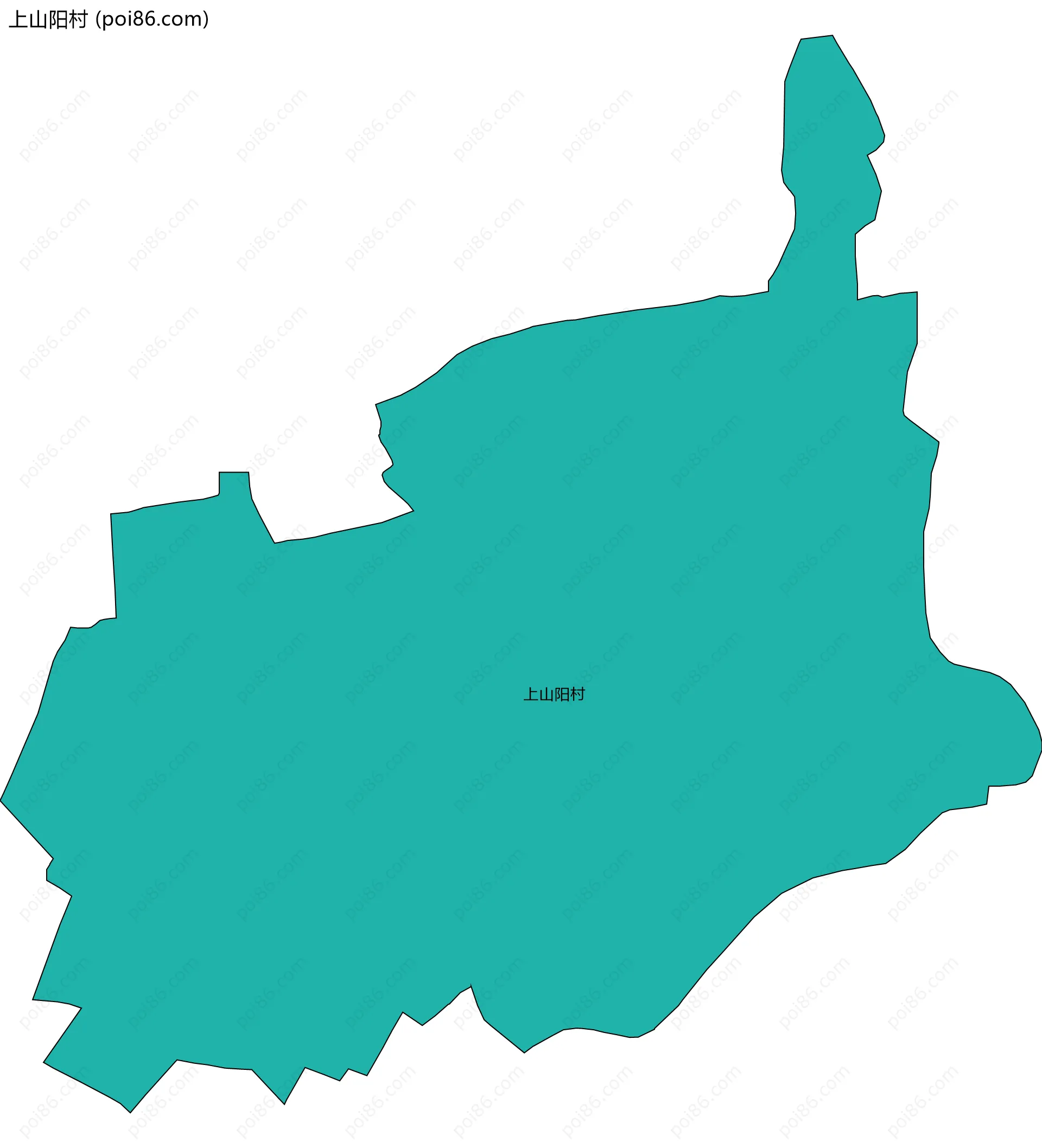 上山阳村边界地图