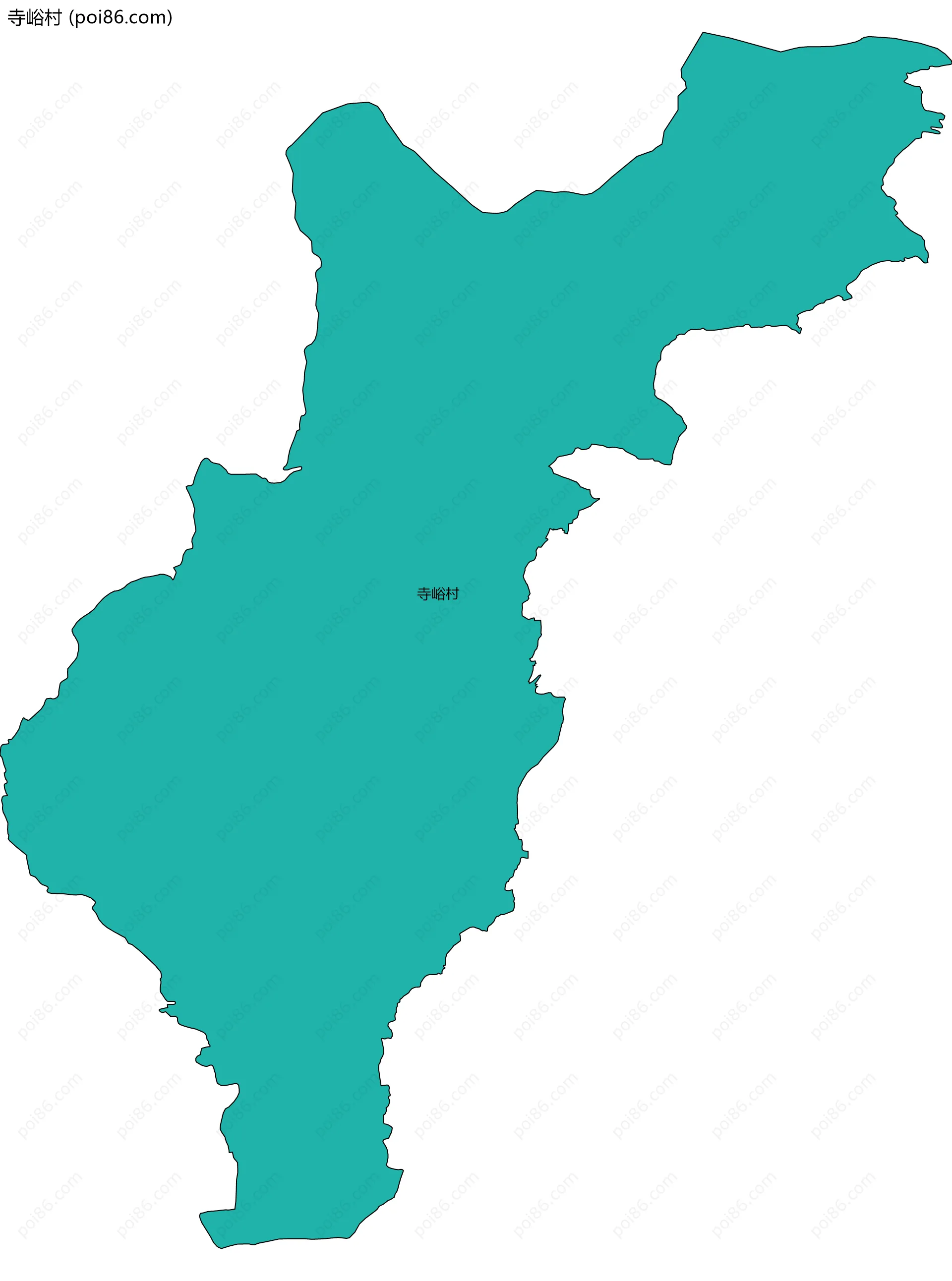 寺峪村边界地图