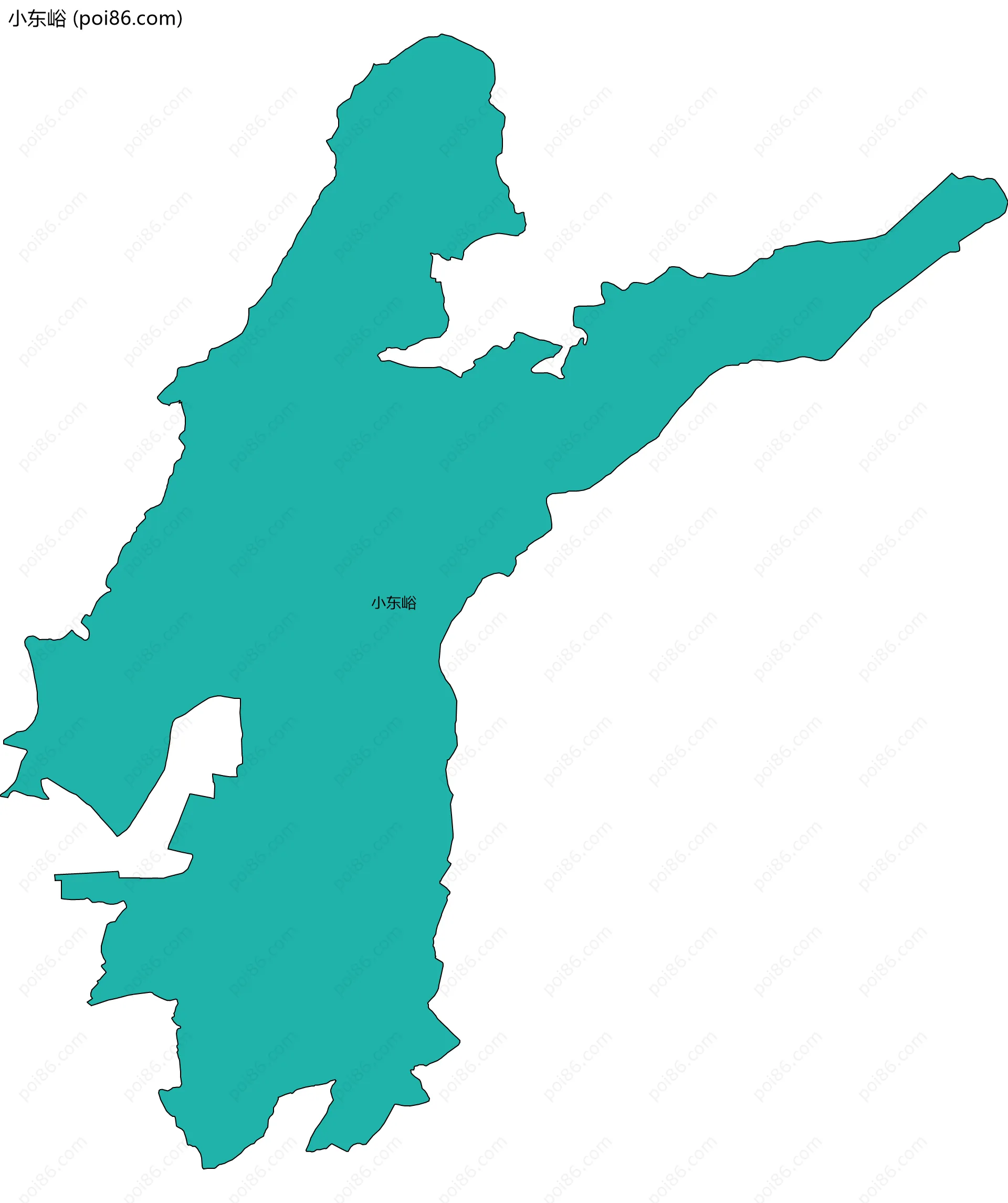 小东峪边界地图