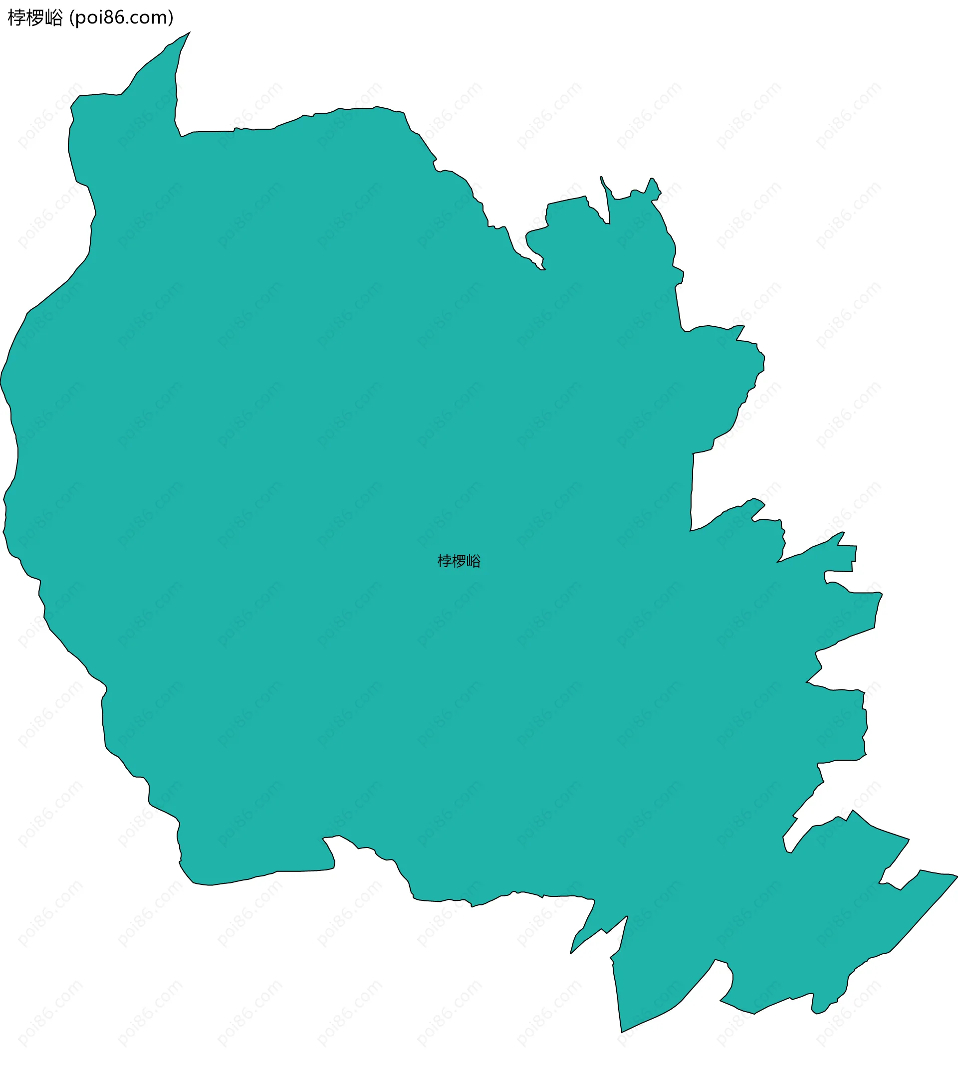 桲椤峪边界地图