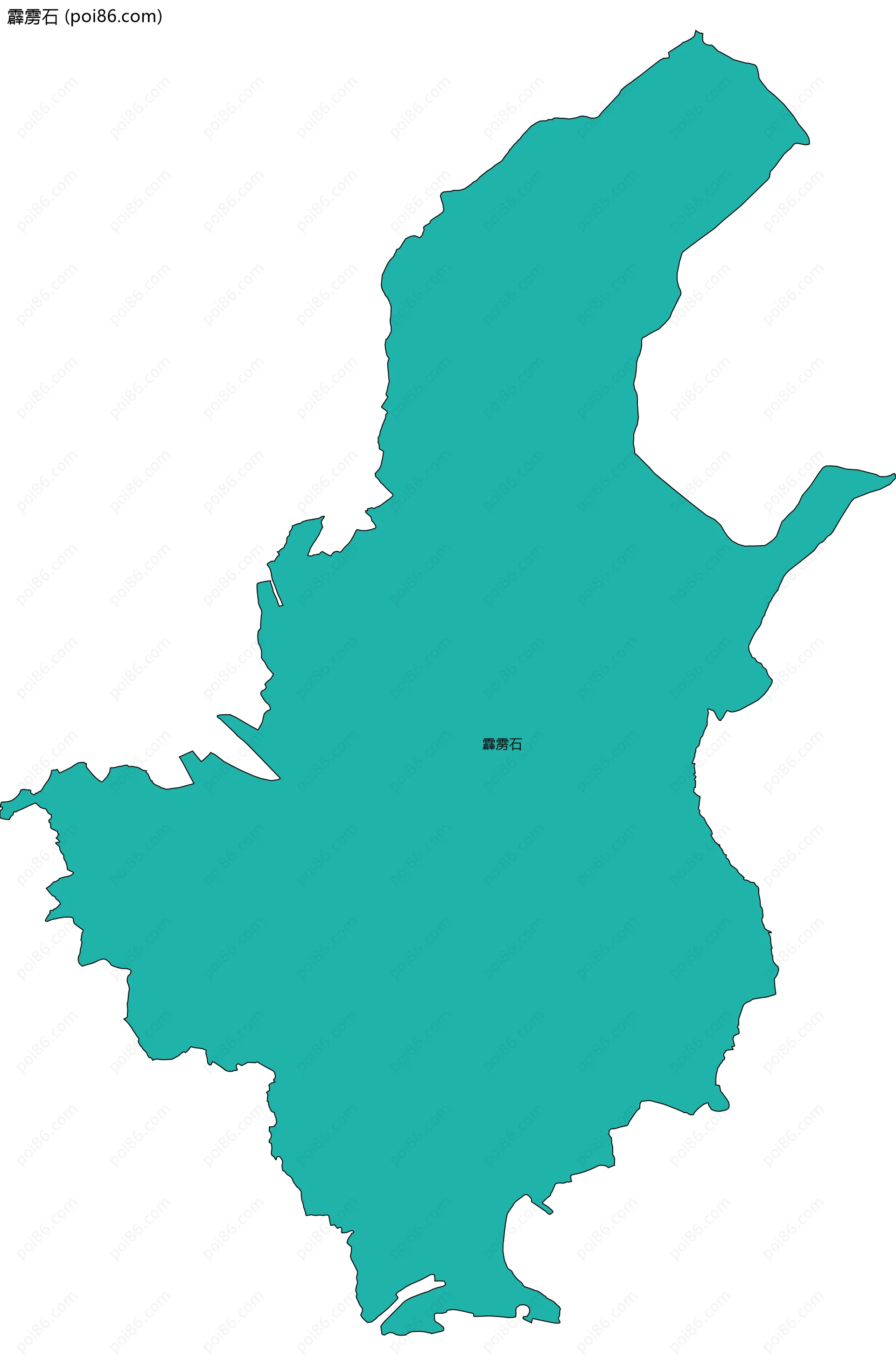 霹雳石边界地图