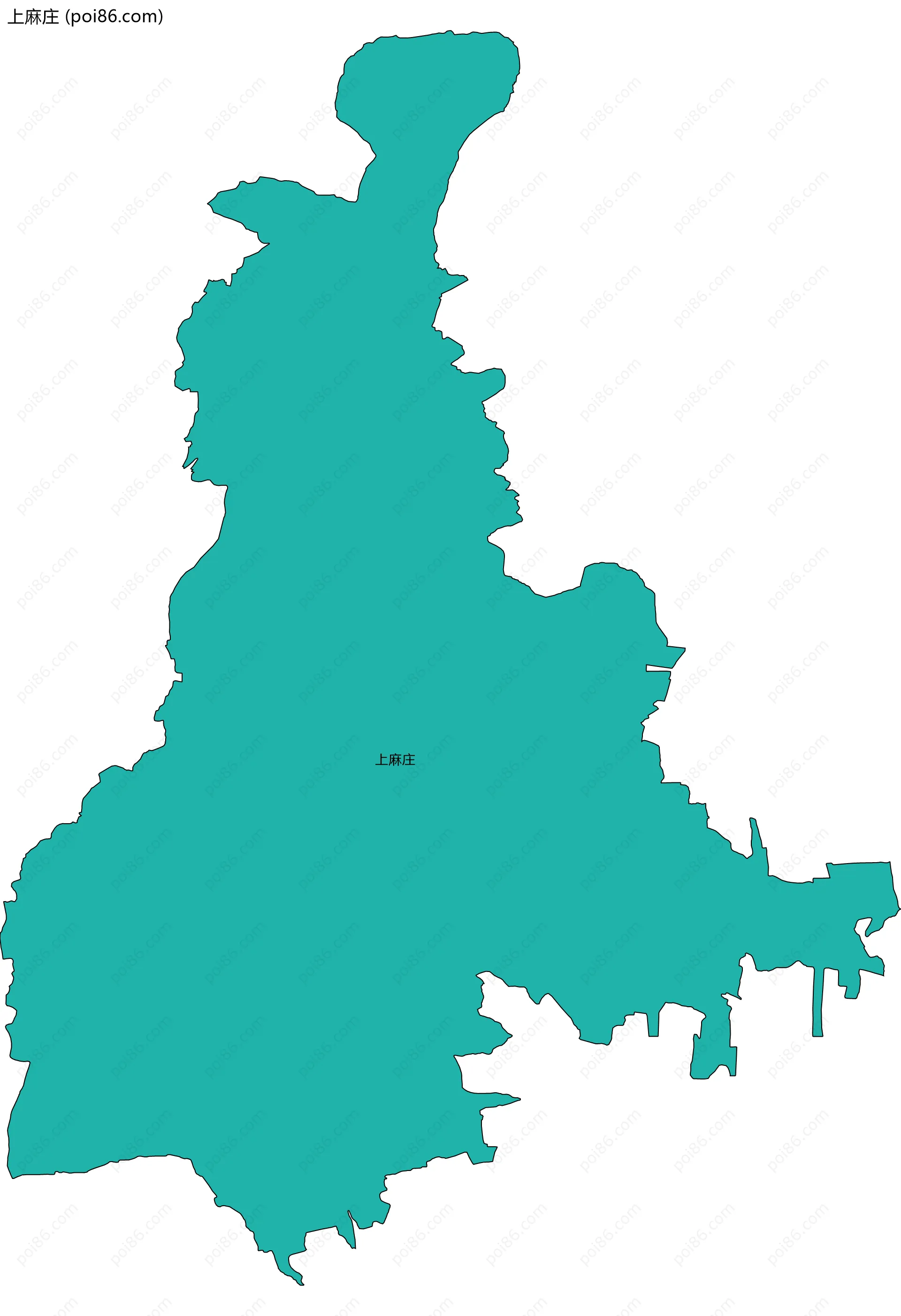 上麻庄边界地图