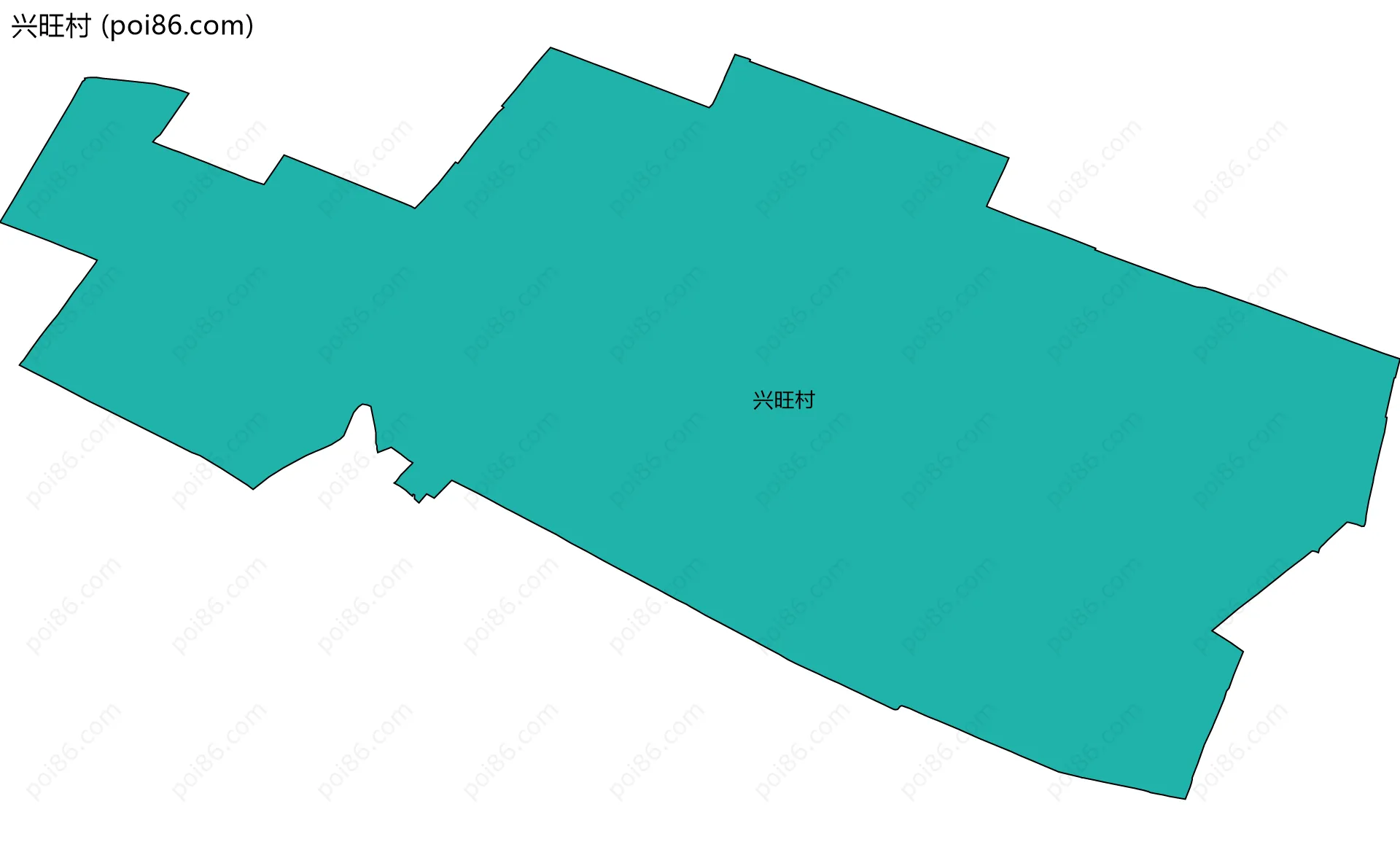 兴旺村边界地图