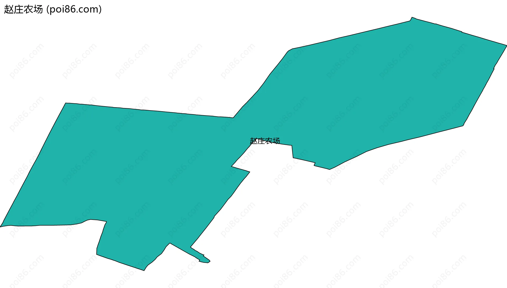 赵庄农场边界地图