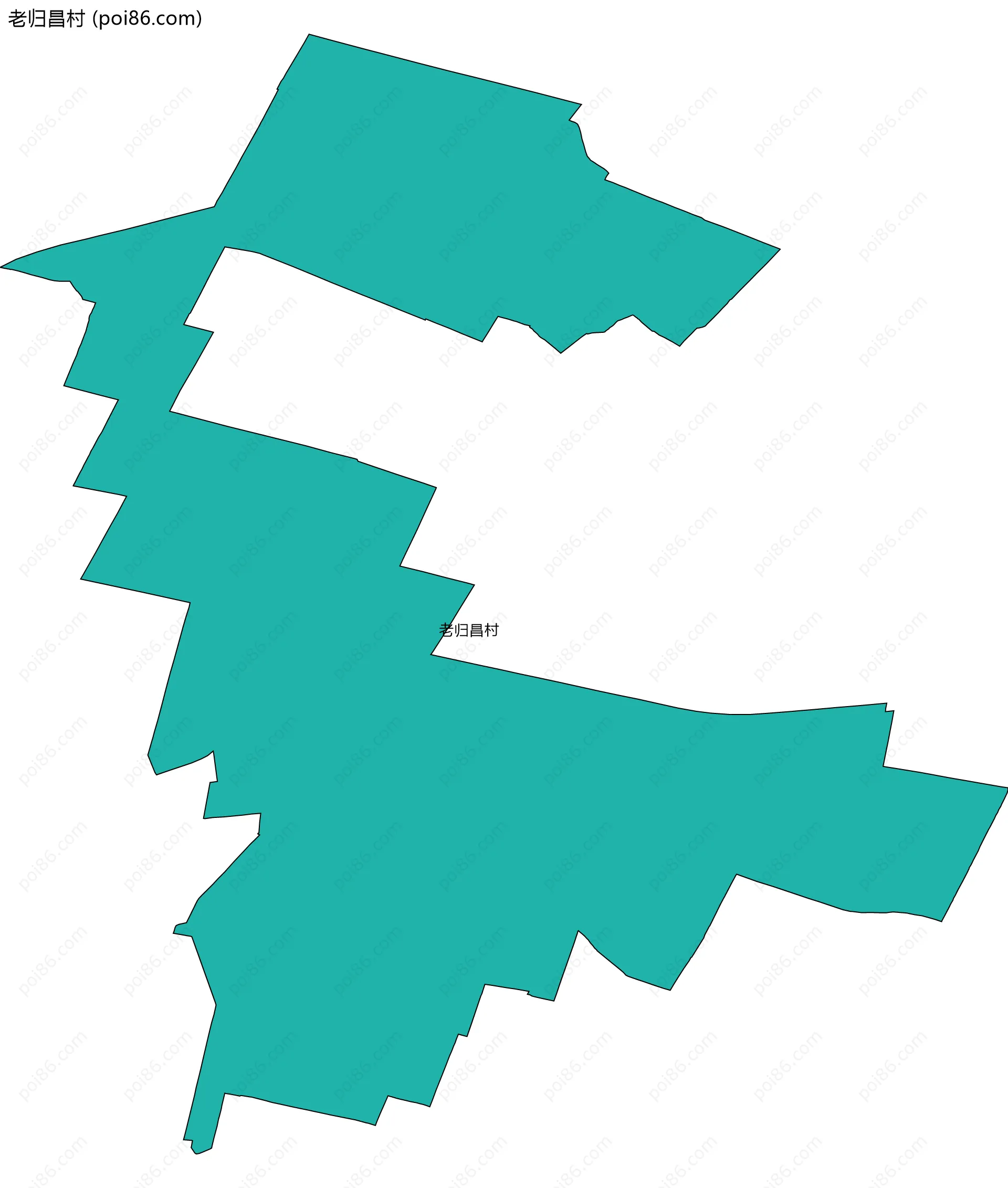 老归昌村边界地图