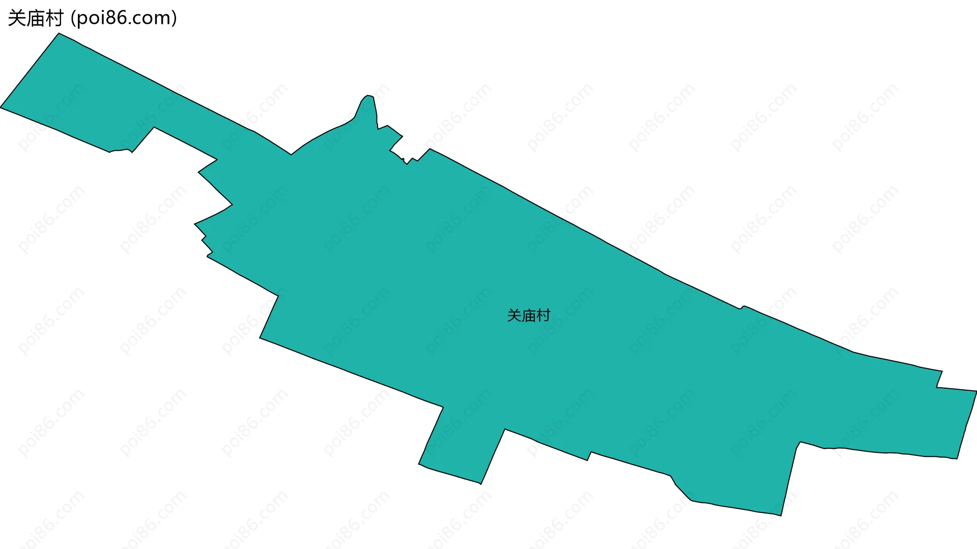 关庙村边界地图